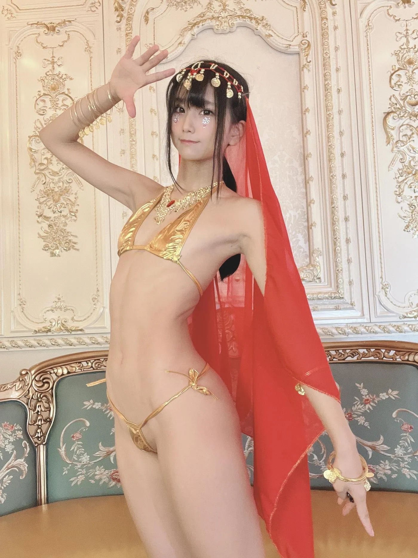柳丸 – NO.09 [Fantia] 2022年06月写真合集(15期)-2022-06-09 金運の上がるビキニ前編（鏡の活用） [54P]插图6