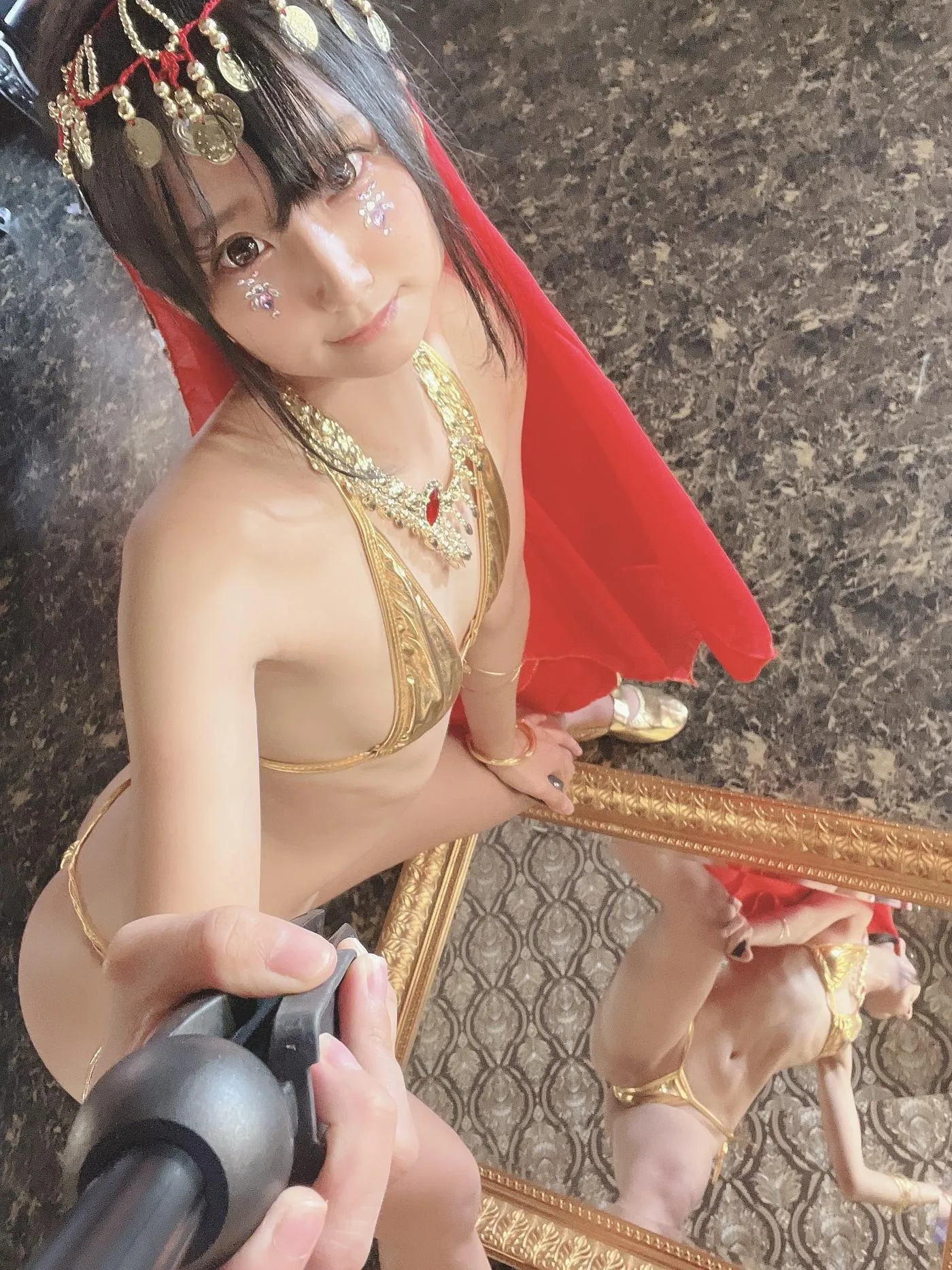 柳丸 – NO.09 [Fantia] 2022年06月写真合集(15期)-2022-06-09 金運の上がるビキニ前編（鏡の活用） [54P]插图9