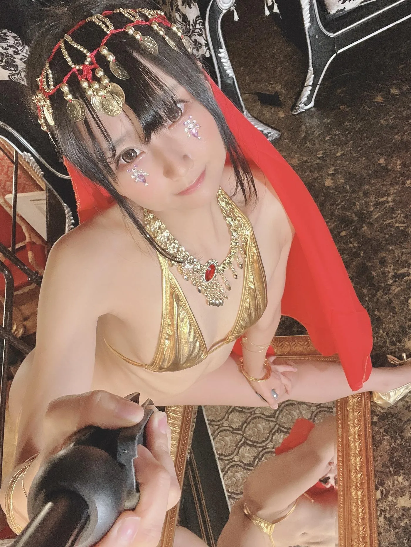 柳丸 – NO.09 [Fantia] 2022年06月写真合集(15期)-2022-06-09 金運の上がるビキニ前編（鏡の活用） [54P]插图
