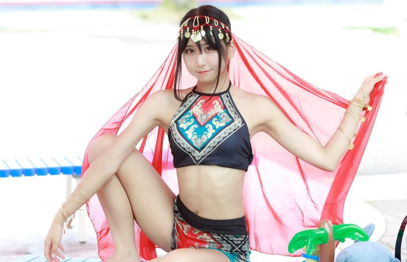 柳丸 – NO.10 [Fantia] 2022年07月写真合集(15期)-2022-07-14 アラビアン水着柳丸と7_16会員限定配信のお知らせ [38P]插图1