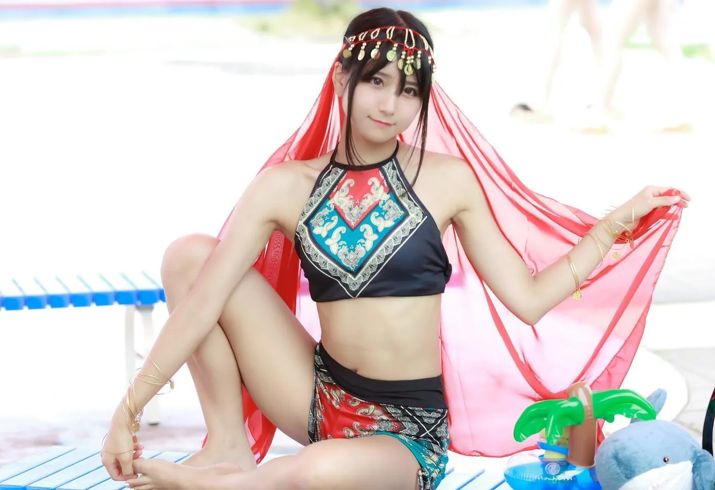 柳丸 – NO.10 [Fantia] 2022年07月写真合集(15期)-2022-07-14 アラビアン水着柳丸と7_16会員限定配信のお知らせ [38P]插图2