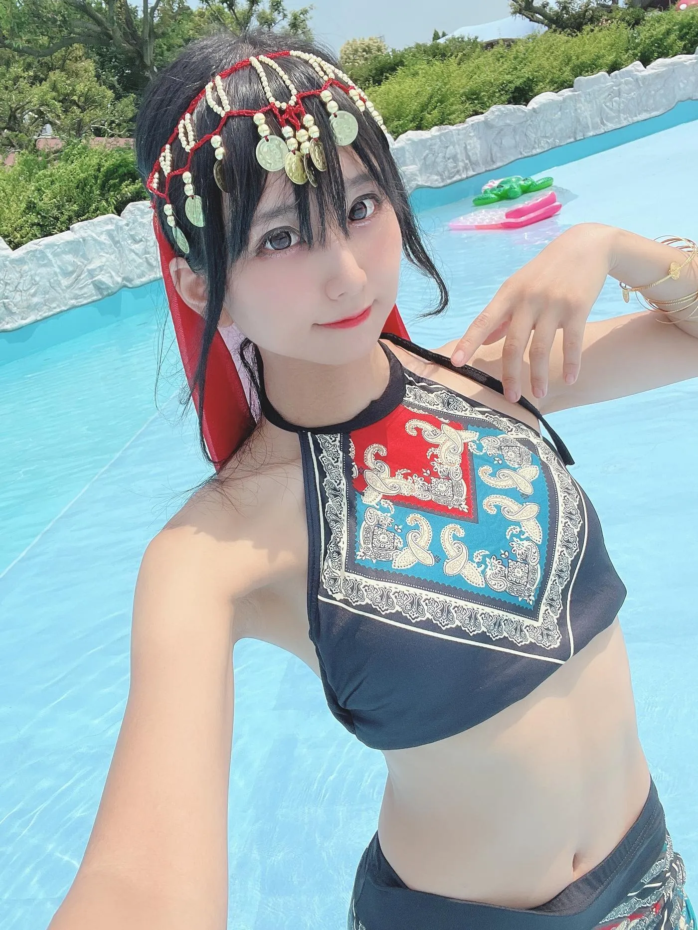 柳丸 – NO.10 [Fantia] 2022年07月写真合集(15期)-2022-07-14 アラビアン水着柳丸と7_16会員限定配信のお知らせ [38P]插图4