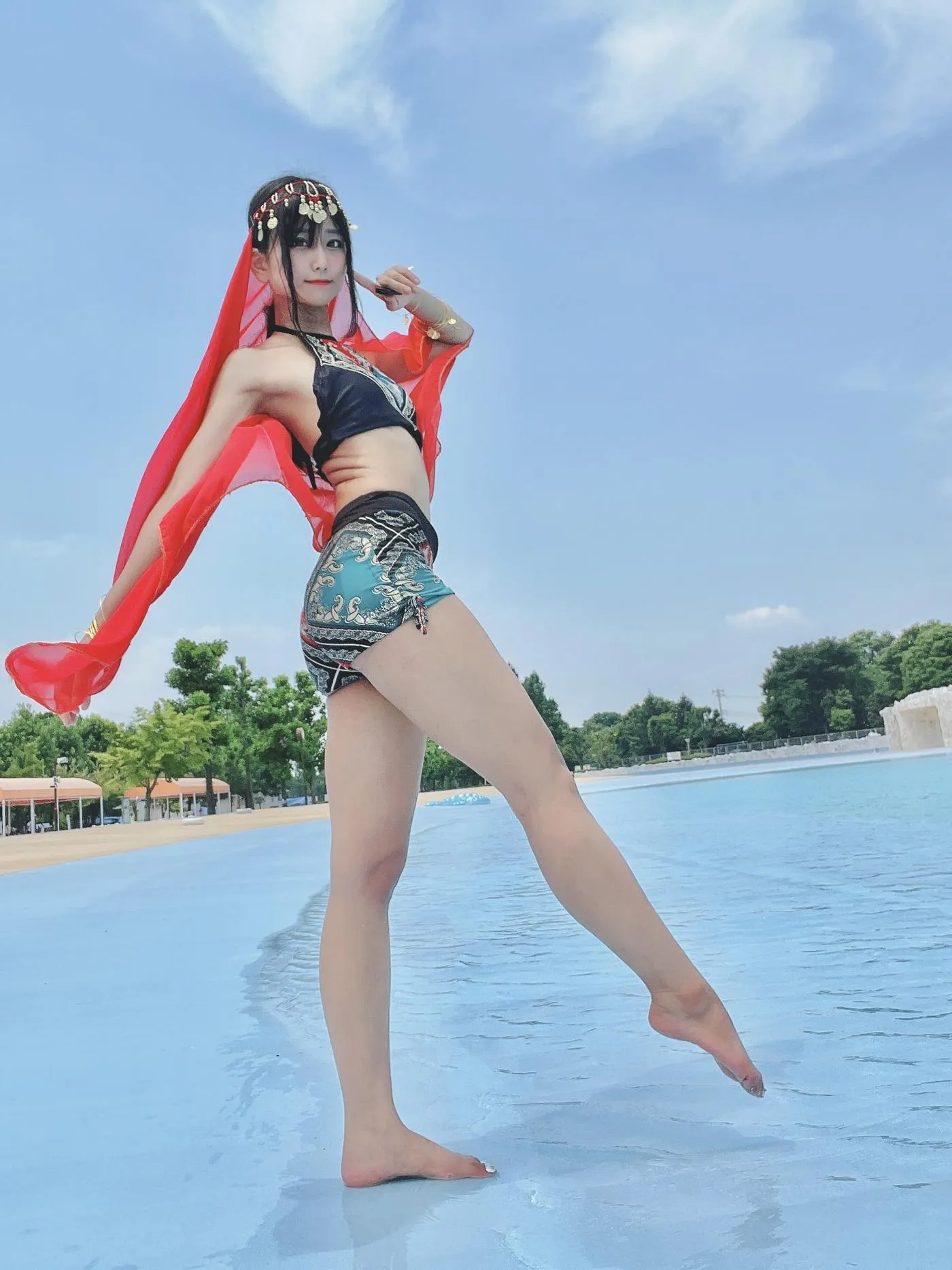 柳丸 – NO.10 [Fantia] 2022年07月写真合集(15期)-2022-07-14 アラビアン水着柳丸と7_16会員限定配信のお知らせ [38P]插图2