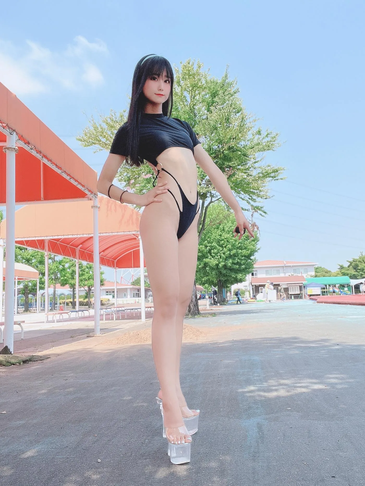 柳丸 – NO.10 [Fantia] 2022年07月写真合集(15期)-2022-07-16 ハイレグで体操着で水着のヮィ [41P]插图5