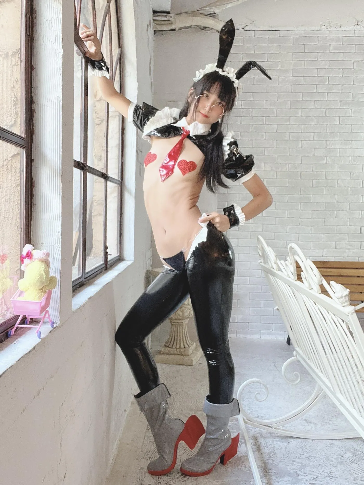 柳丸 – NO.11 [Fantia] 2022年08月写真合集(15期)-2022-08-02 逆バニー（めがね）柳丸と今後のスケジュール [47P]插图5