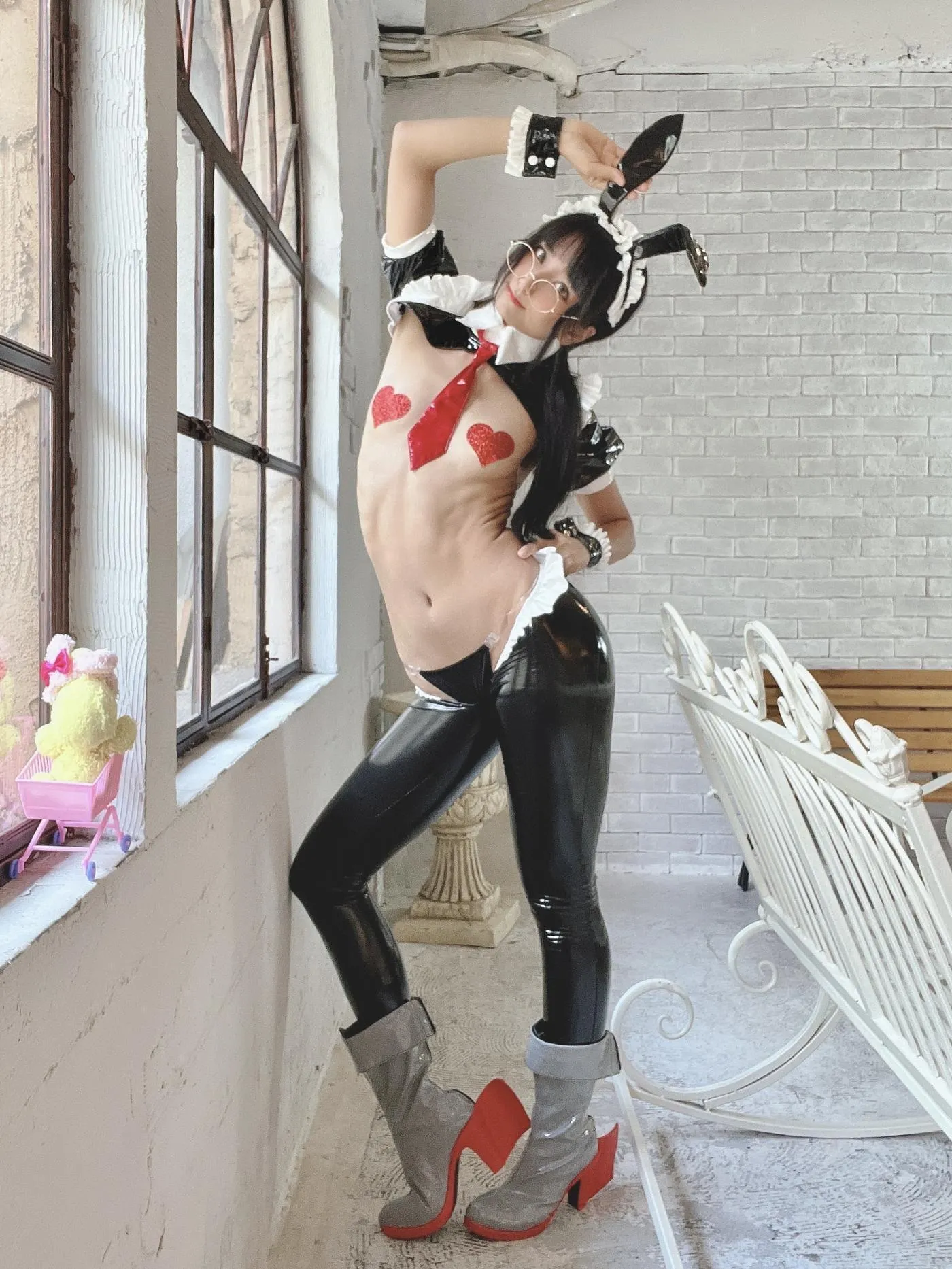 柳丸 – NO.11 [Fantia] 2022年08月写真合集(15期)-2022-08-02 逆バニー（めがね）柳丸と今後のスケジュール [47P]插图6
