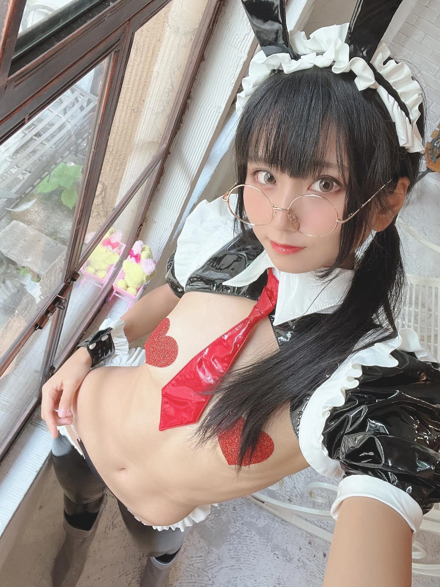 柳丸 – NO.11 [Fantia] 2022年08月写真合集(15期)-2022-08-02 逆バニー（めがね）柳丸と今後のスケジュール [47P]插图3