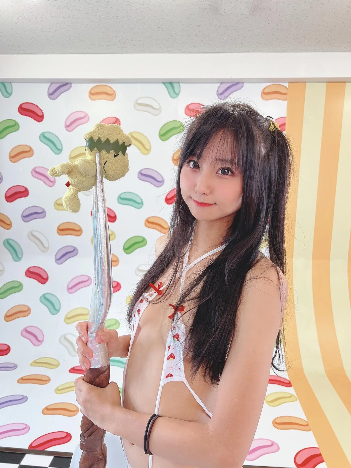 柳丸 – NO.11 [Fantia] 2022年08月写真合集(15期)-2022-08-04 紐のいちごビキニ? [81P]插图4