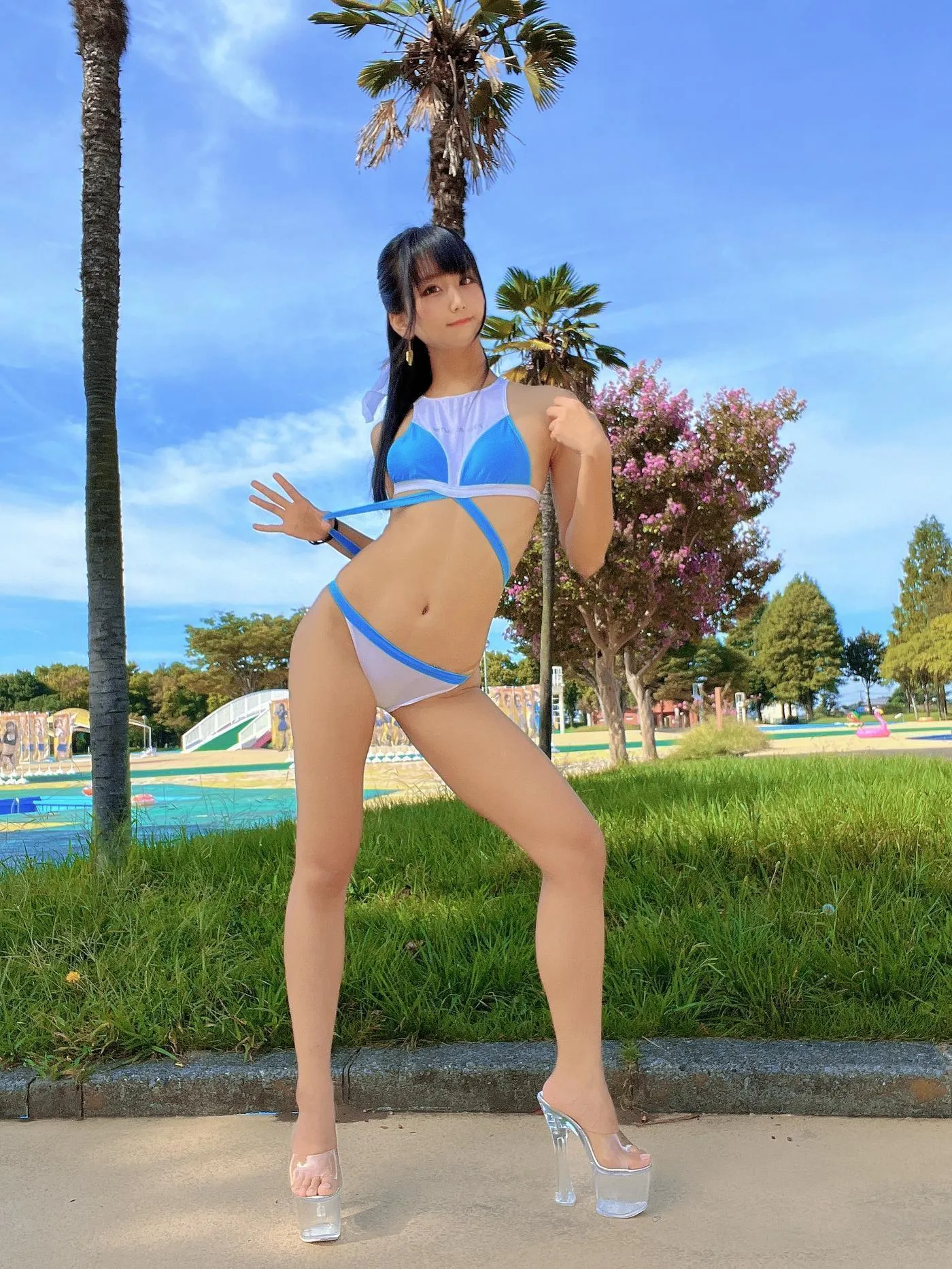 柳丸 – NO.12 [Fantia] 2022年09月写真合集(14期)-2022-09-28 いい紐がある競泳水着 [66P]插图