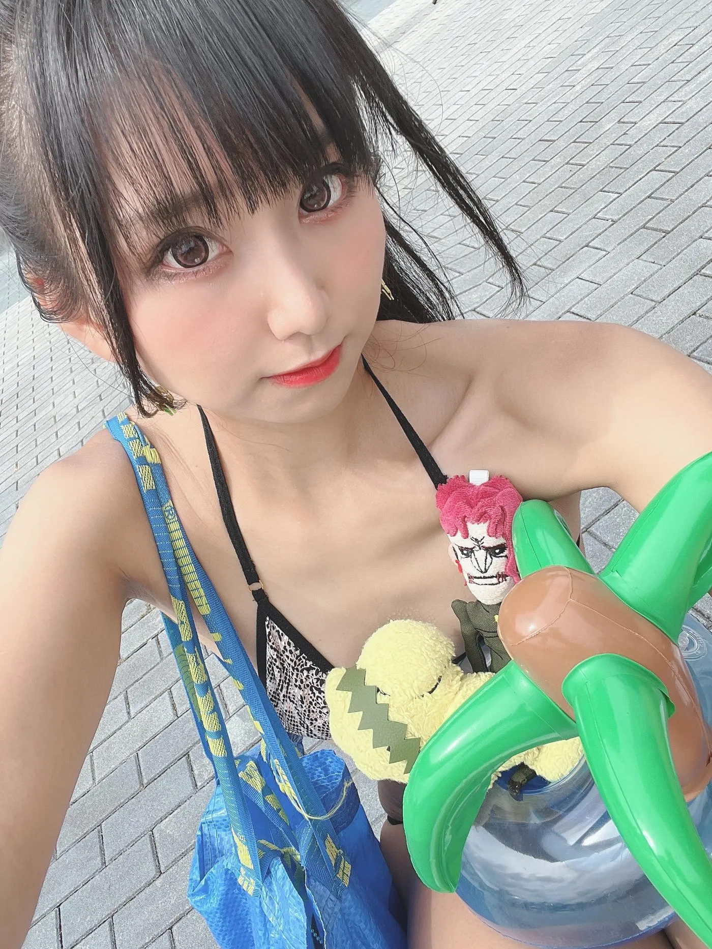 柳丸 – NO.13 [Fantia] 2022年10月写真合集(15期)-2022-10-02 ヘビ柄ビキニなヮィと今後のスケジュール [38P]插图1