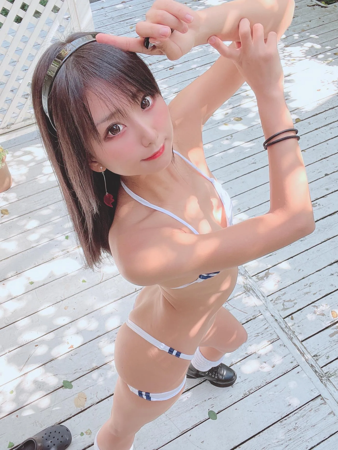 柳丸 – NO.13 [Fantia] 2022年10月写真合集(15期)-2022-10-06 白いすごいスパッツ① [66P]插图2