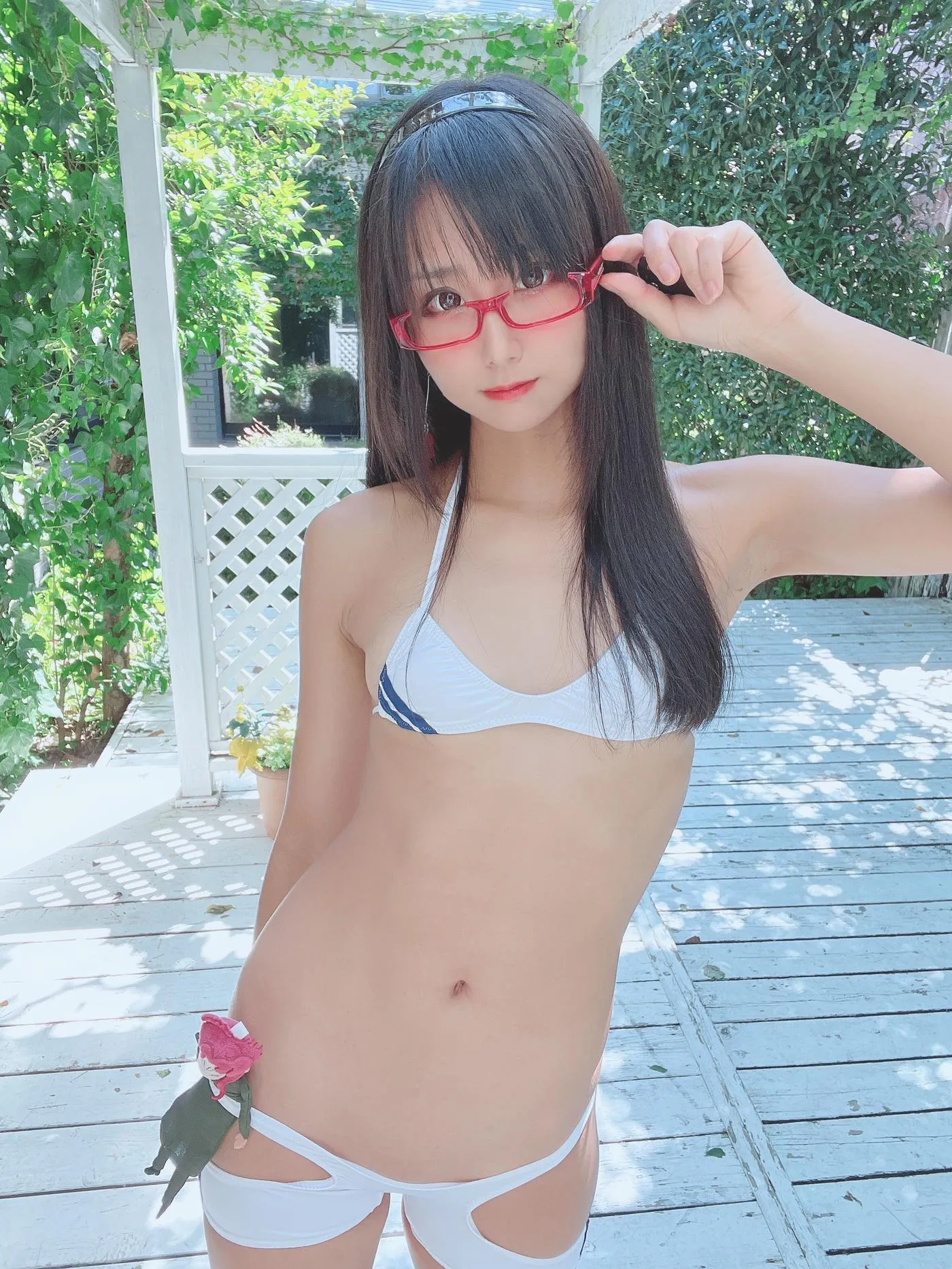 柳丸 – NO.13 [Fantia] 2022年10月写真合集(15期)-2022-10-13 ③白いすごいスパッツ [40P]插图5