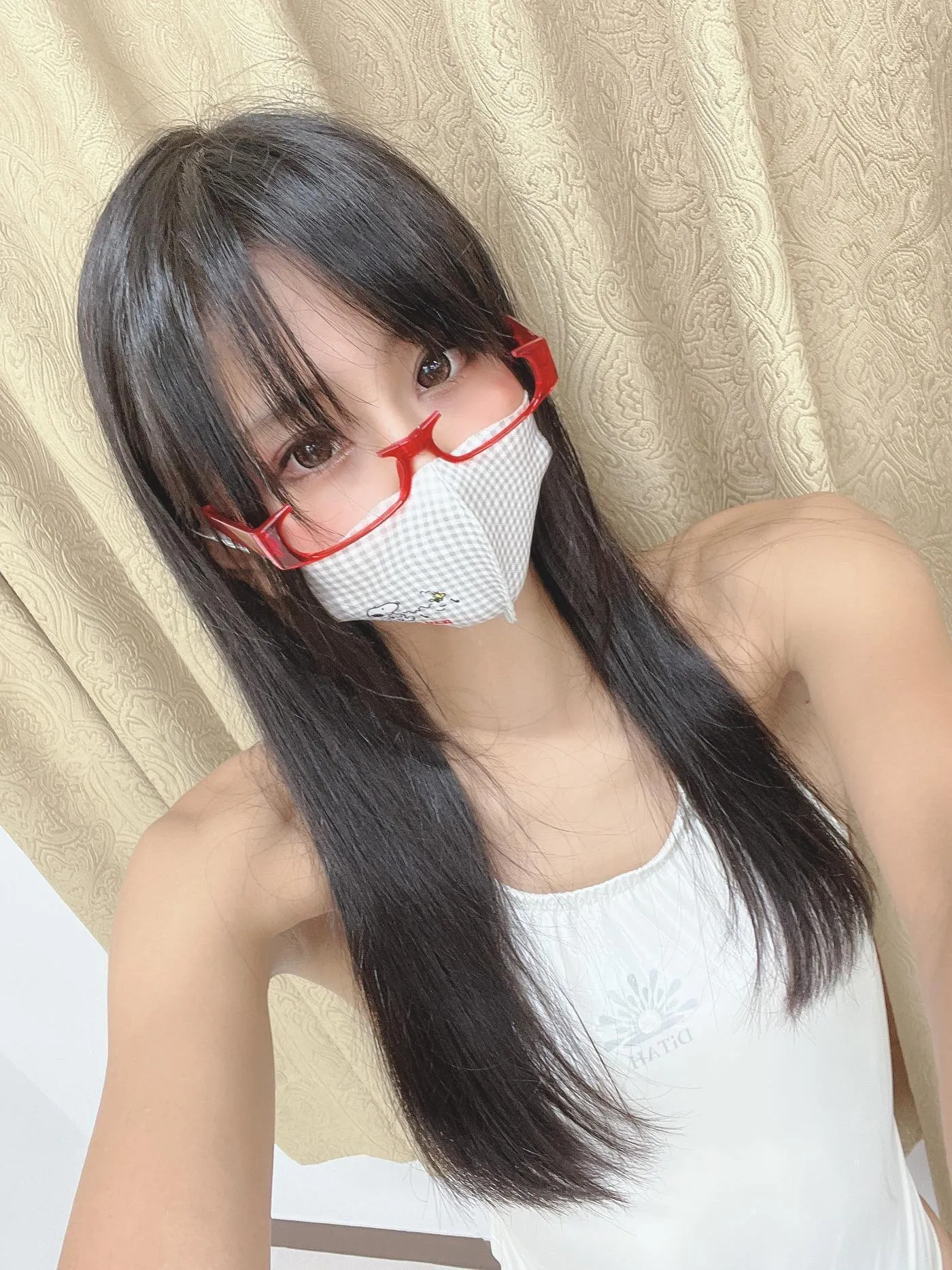 柳丸 – NO.13 [Fantia] 2022年10月写真合集(15期)-2022-10-25 白い競泳水着でメガネなヮィ [57P]插图2