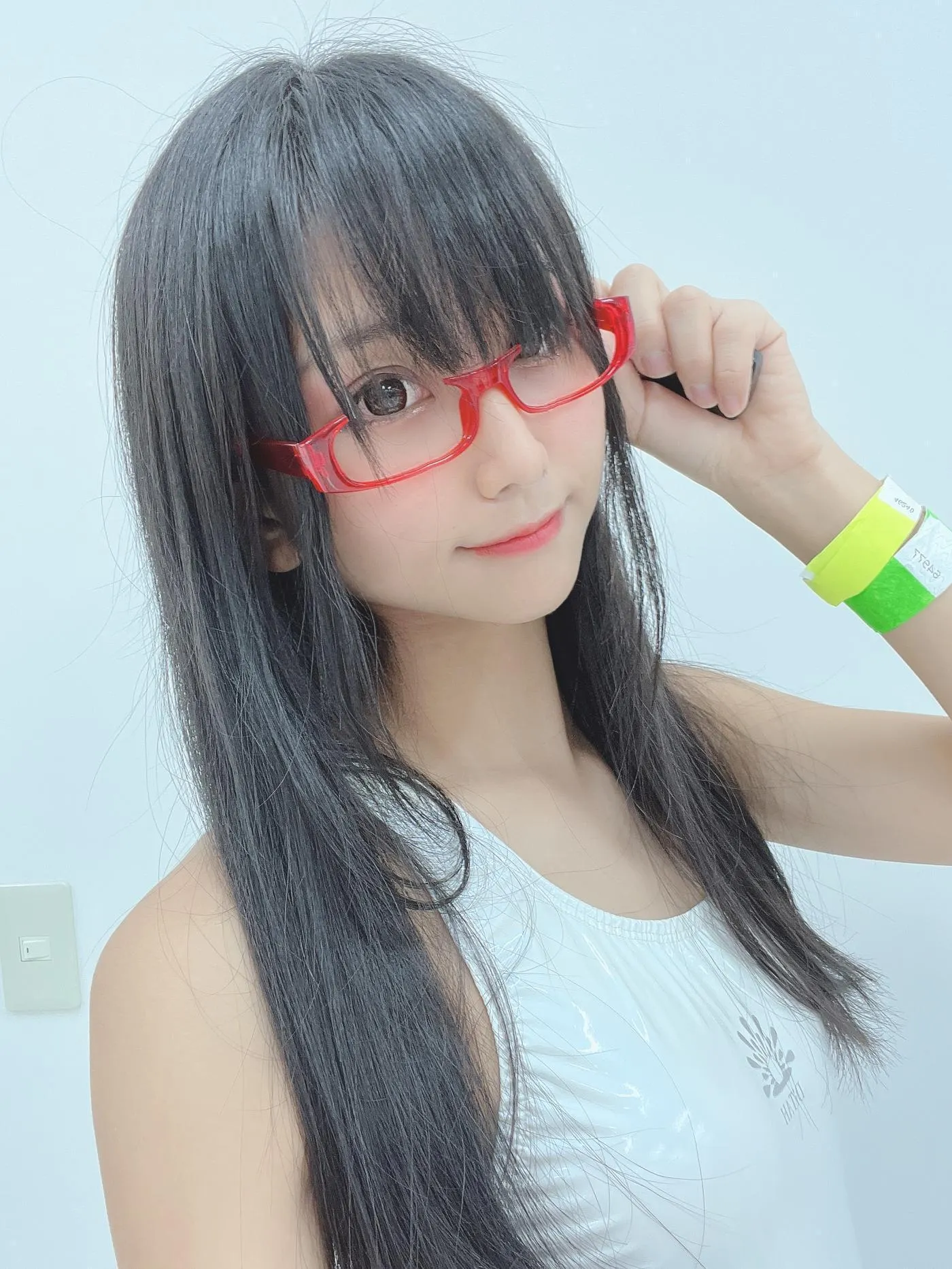 柳丸 – NO.13 [Fantia] 2022年10月写真合集(15期)-2022-10-25 白い競泳水着でメガネなヮィ [57P]插图5