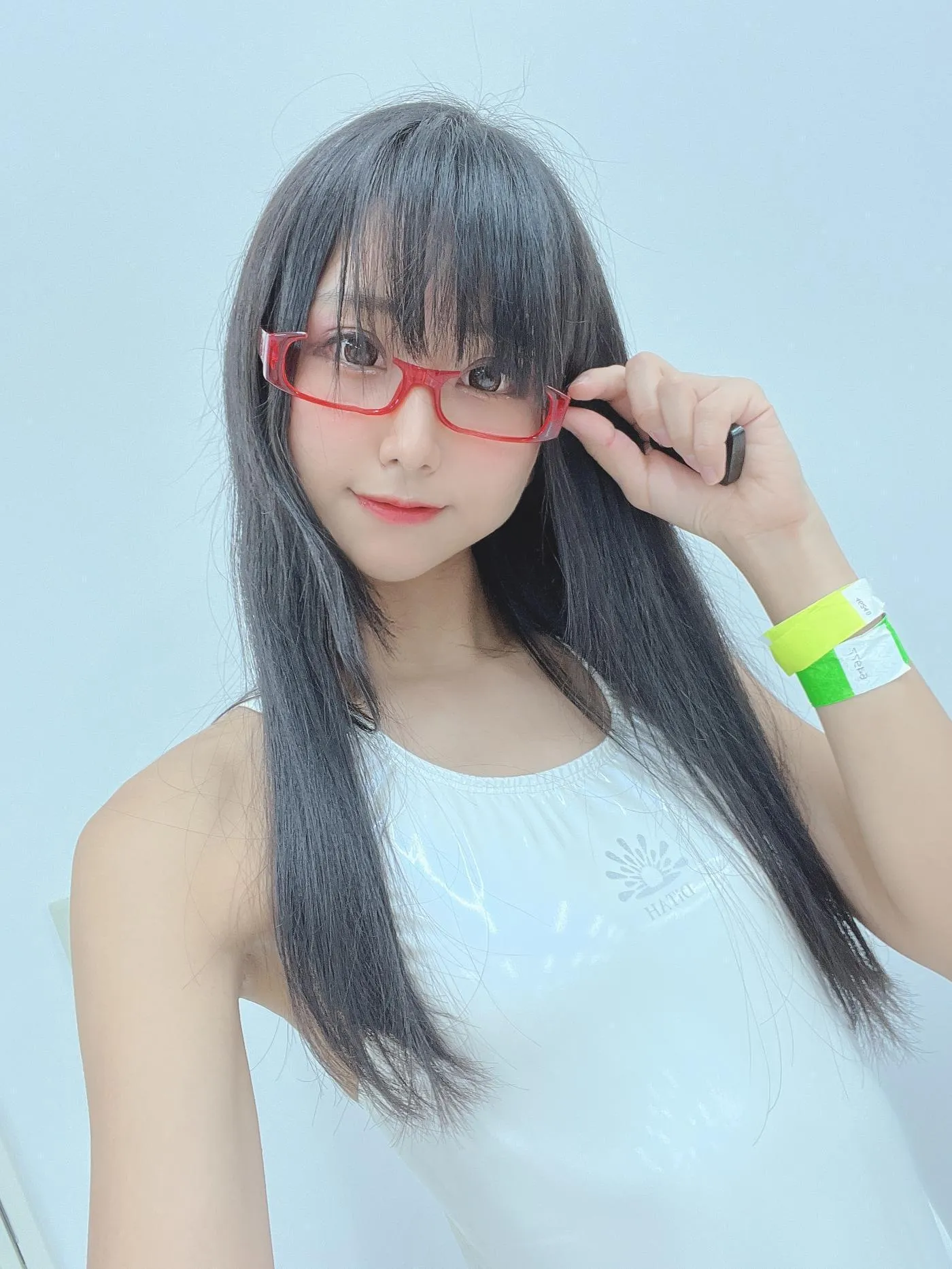 柳丸 – NO.13 [Fantia] 2022年10月写真合集(15期)-2022-10-25 白い競泳水着でメガネなヮィ [57P]插图6