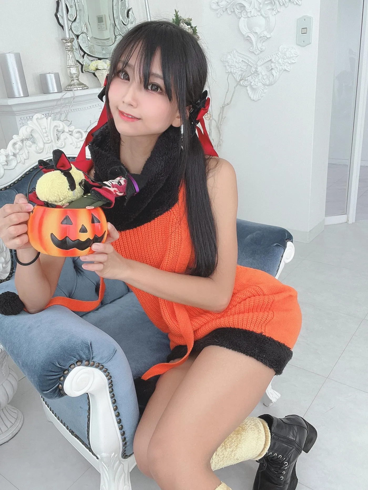 柳丸 – NO.13 [Fantia] 2022年10月写真合集(15期)-2022-10-31 ﾊﾛｳｨﾝｳｨﾝｳｨﾝ！?と11月カレンダー配布 [63P]插图5