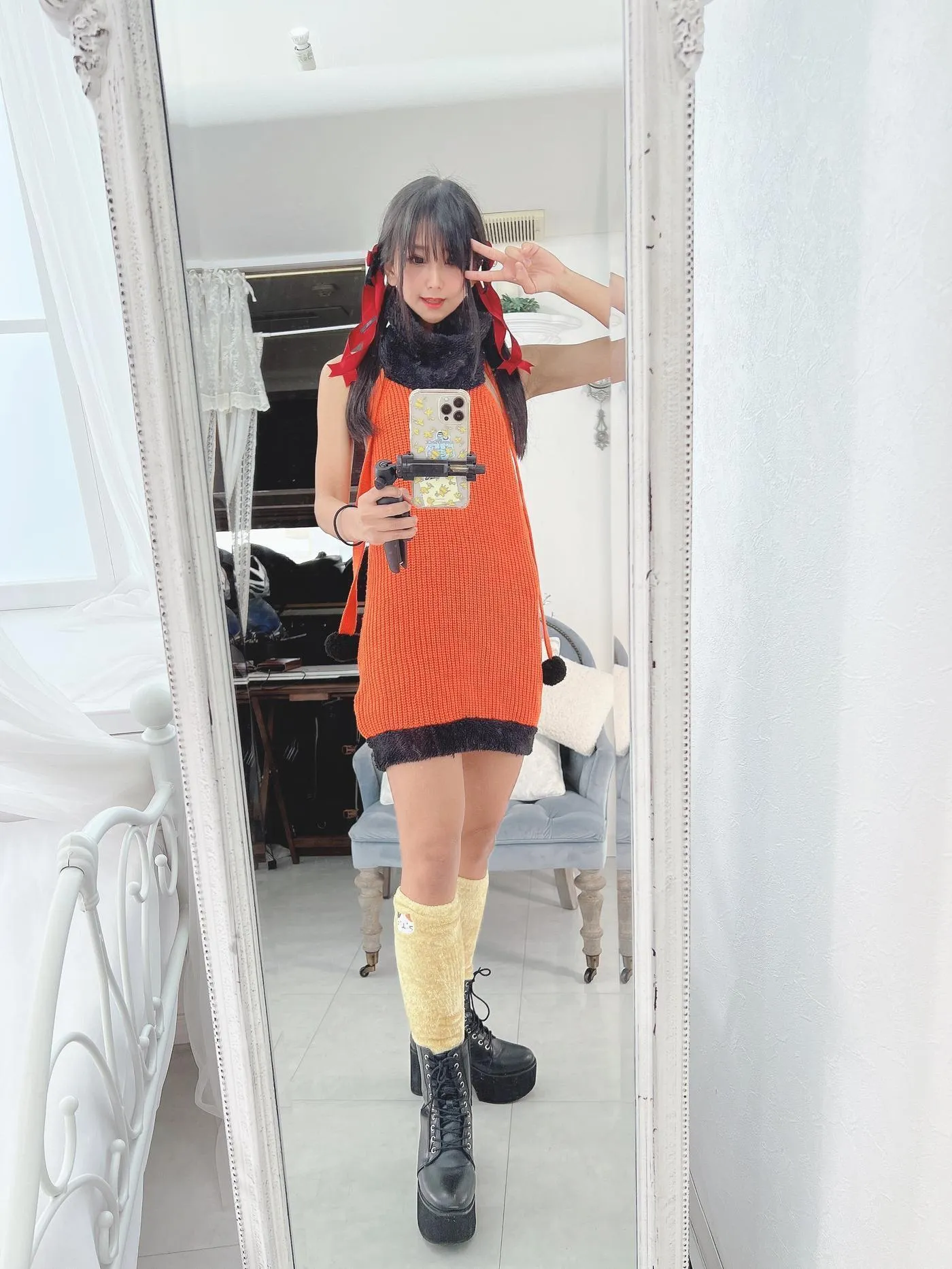 柳丸 – NO.13 [Fantia] 2022年10月写真合集(15期)-2022-10-31 ﾊﾛｳｨﾝｳｨﾝｳｨﾝ！?と11月カレンダー配布 [63P]插图1