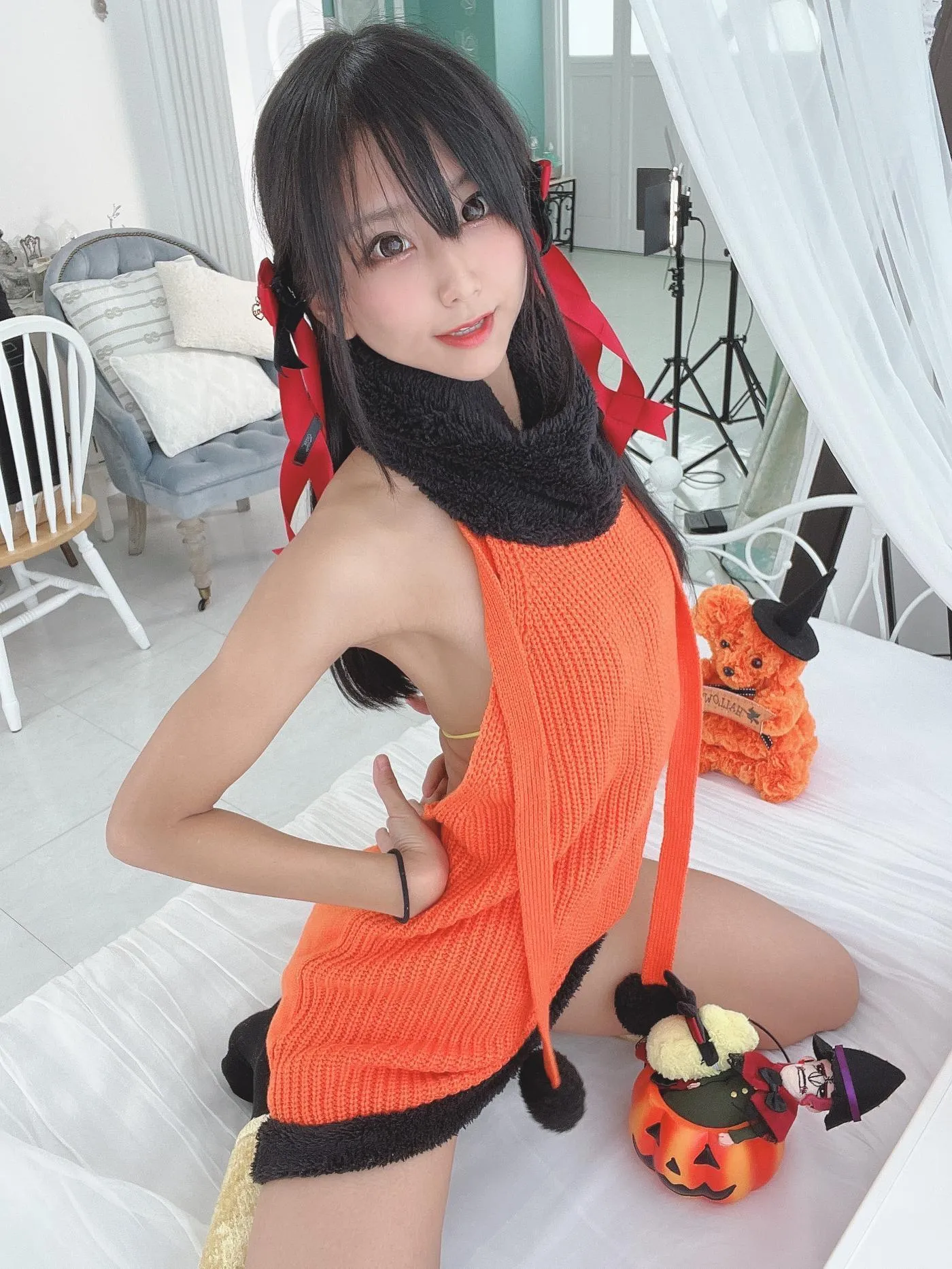 柳丸 – NO.13 [Fantia] 2022年10月写真合集(15期)-2022-10-31 ﾊﾛｳｨﾝｳｨﾝｳｨﾝ！?と11月カレンダー配布 [63P]插图1