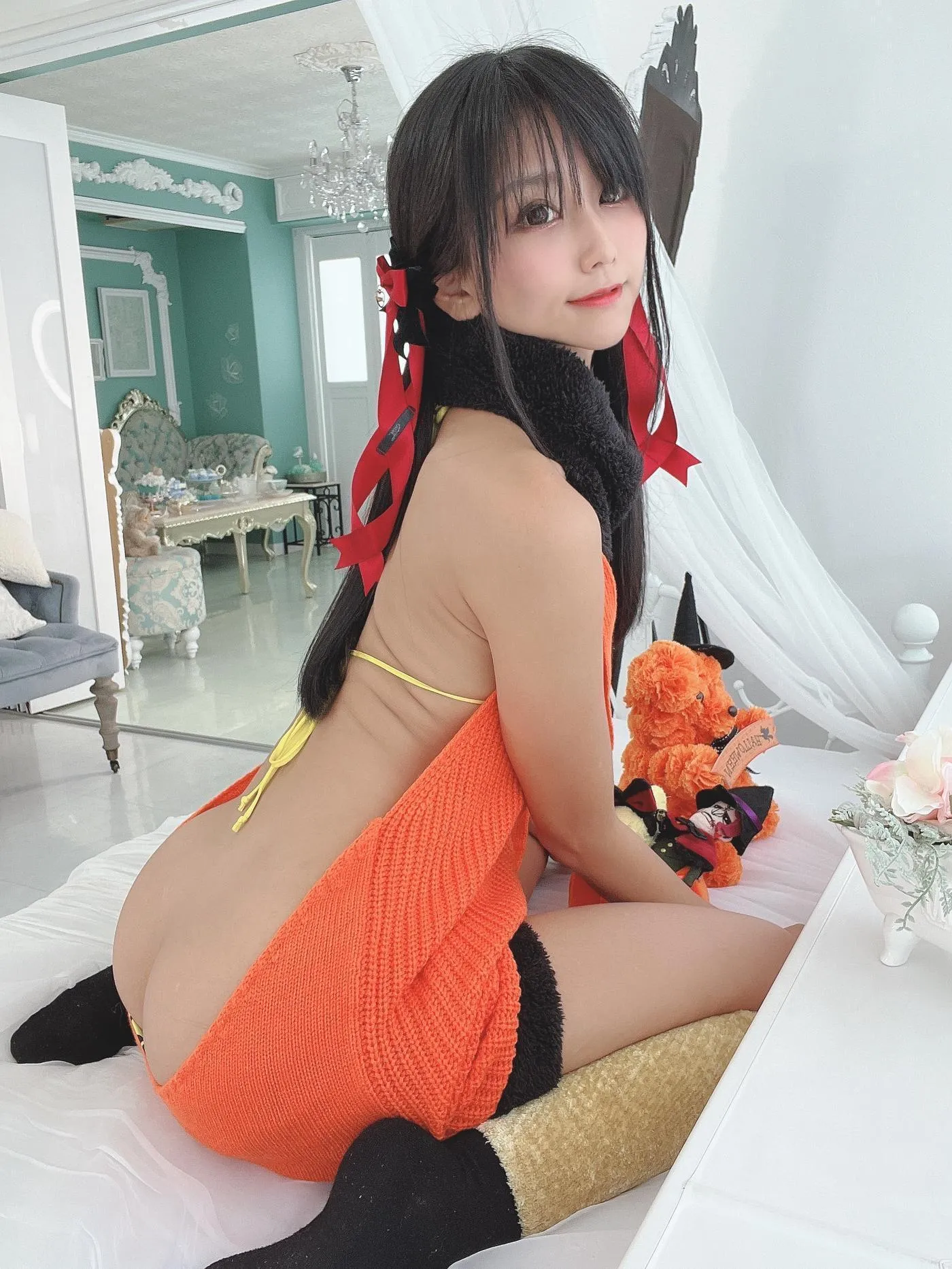 柳丸 – NO.13 [Fantia] 2022年10月写真合集(15期)-2022-10-31 ﾊﾛｳｨﾝｳｨﾝｳｨﾝ！?と11月カレンダー配布 [63P]插图1