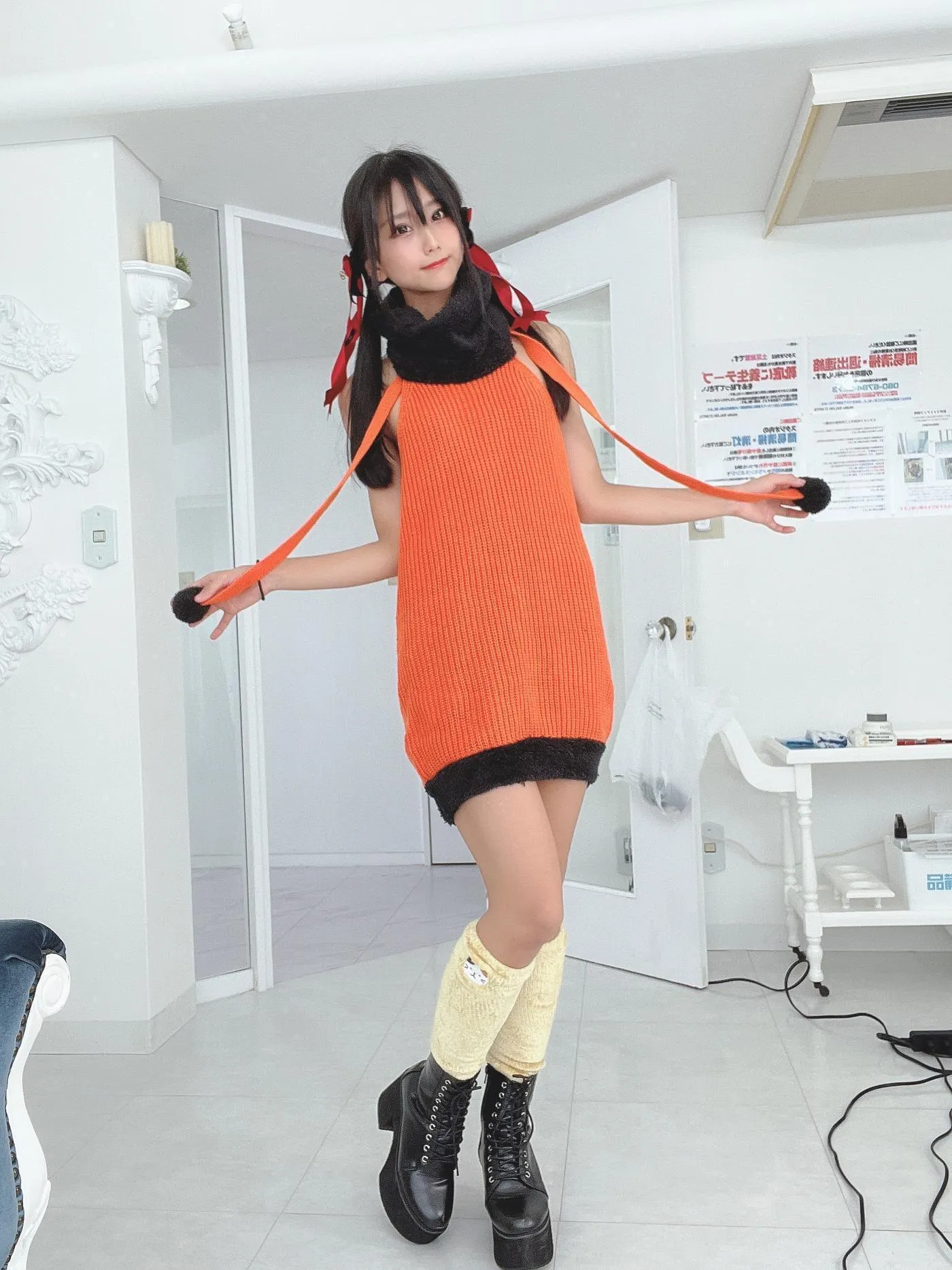 柳丸 – NO.13 [Fantia] 2022年10月写真合集(15期)-2022-10-31 ﾊﾛｳｨﾝｳｨﾝｳｨﾝ！?と11月カレンダー配布 [63P]插图2