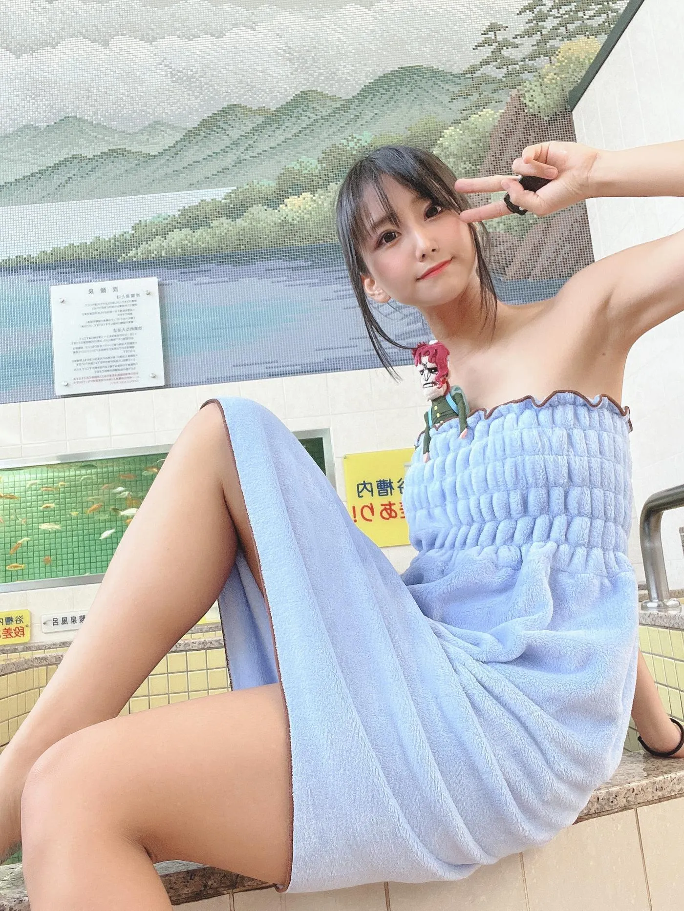 柳丸 – NO.14 [Fantia] 2022年10月写真合集(15期)-2022-11-11 銭湯でタオル巻き柳丸♨️ [33P]插图8
