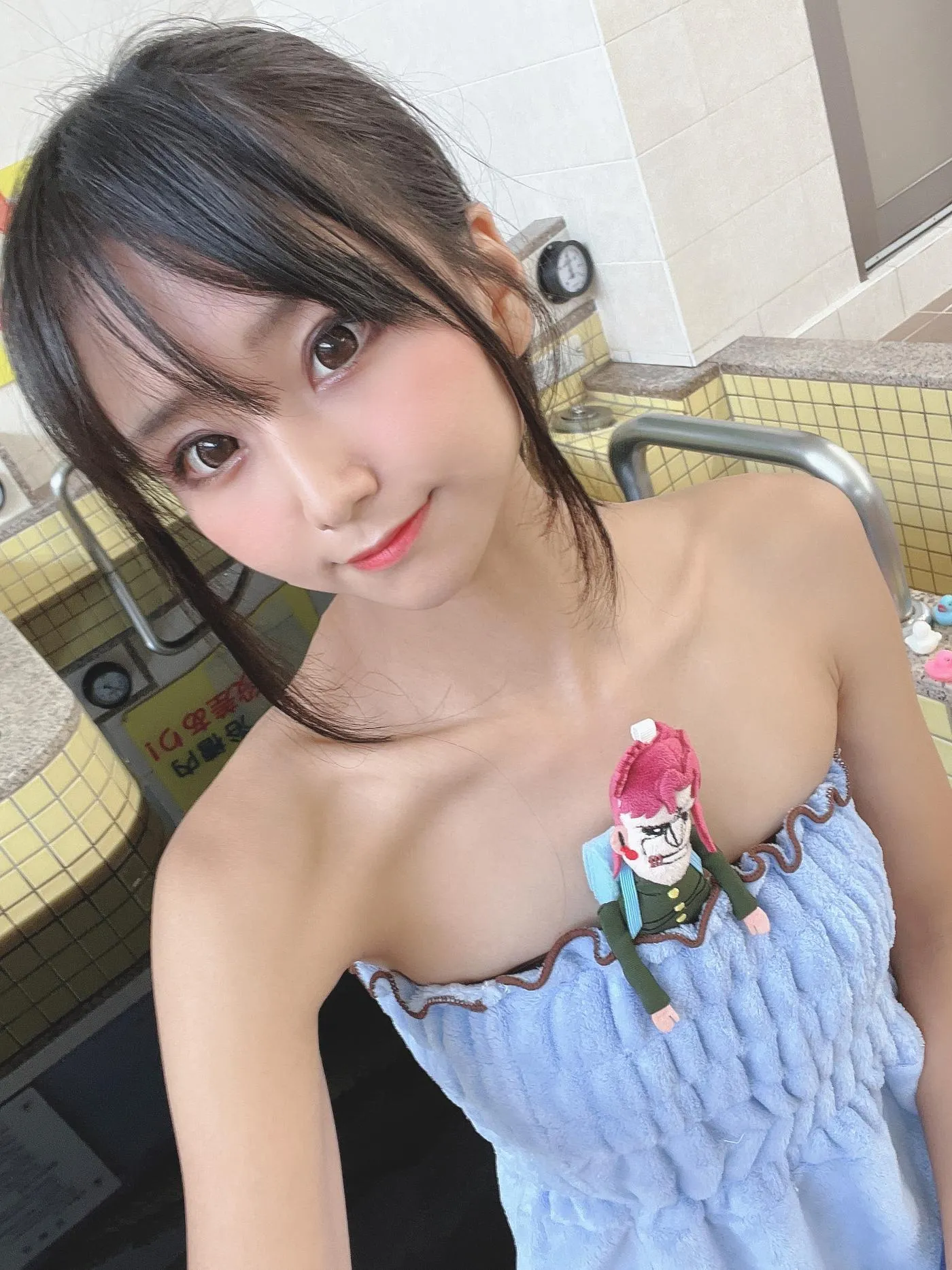 柳丸 – NO.14 [Fantia] 2022年10月写真合集(15期)-2022-11-11 銭湯でタオル巻き柳丸♨️ [33P]插图1