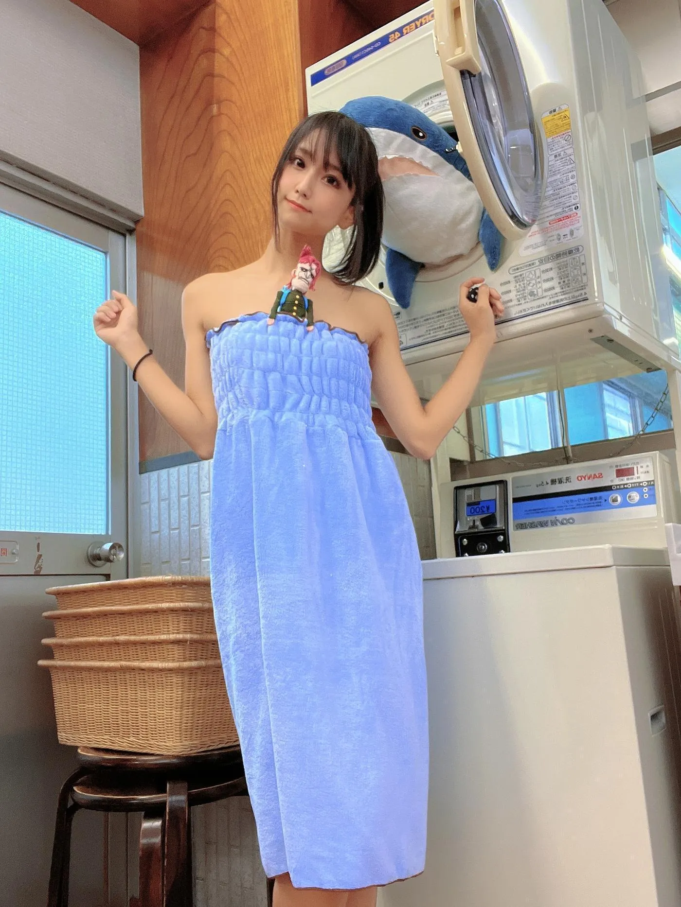 柳丸 – NO.14 [Fantia] 2022年10月写真合集(15期)-2022-11-11 銭湯でタオル巻き柳丸♨️ [33P]插图7
