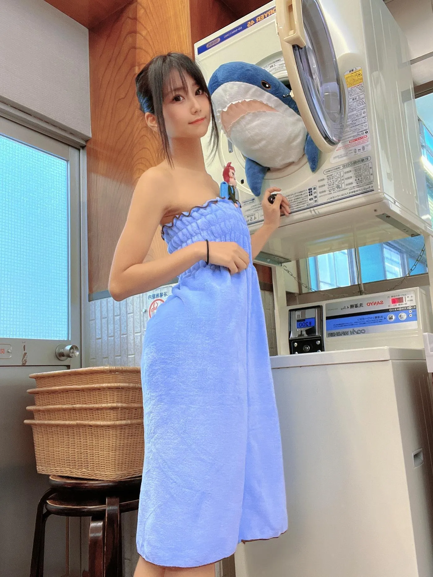 柳丸 – NO.14 [Fantia] 2022年10月写真合集(15期)-2022-11-11 銭湯でタオル巻き柳丸♨️ [33P]插图8