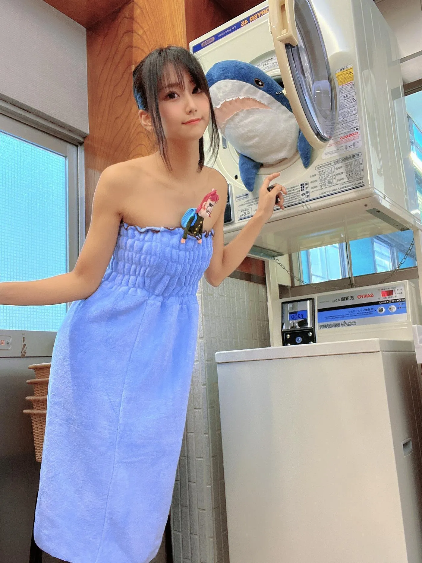 柳丸 – NO.14 [Fantia] 2022年10月写真合集(15期)-2022-11-11 銭湯でタオル巻き柳丸♨️ [33P]插图