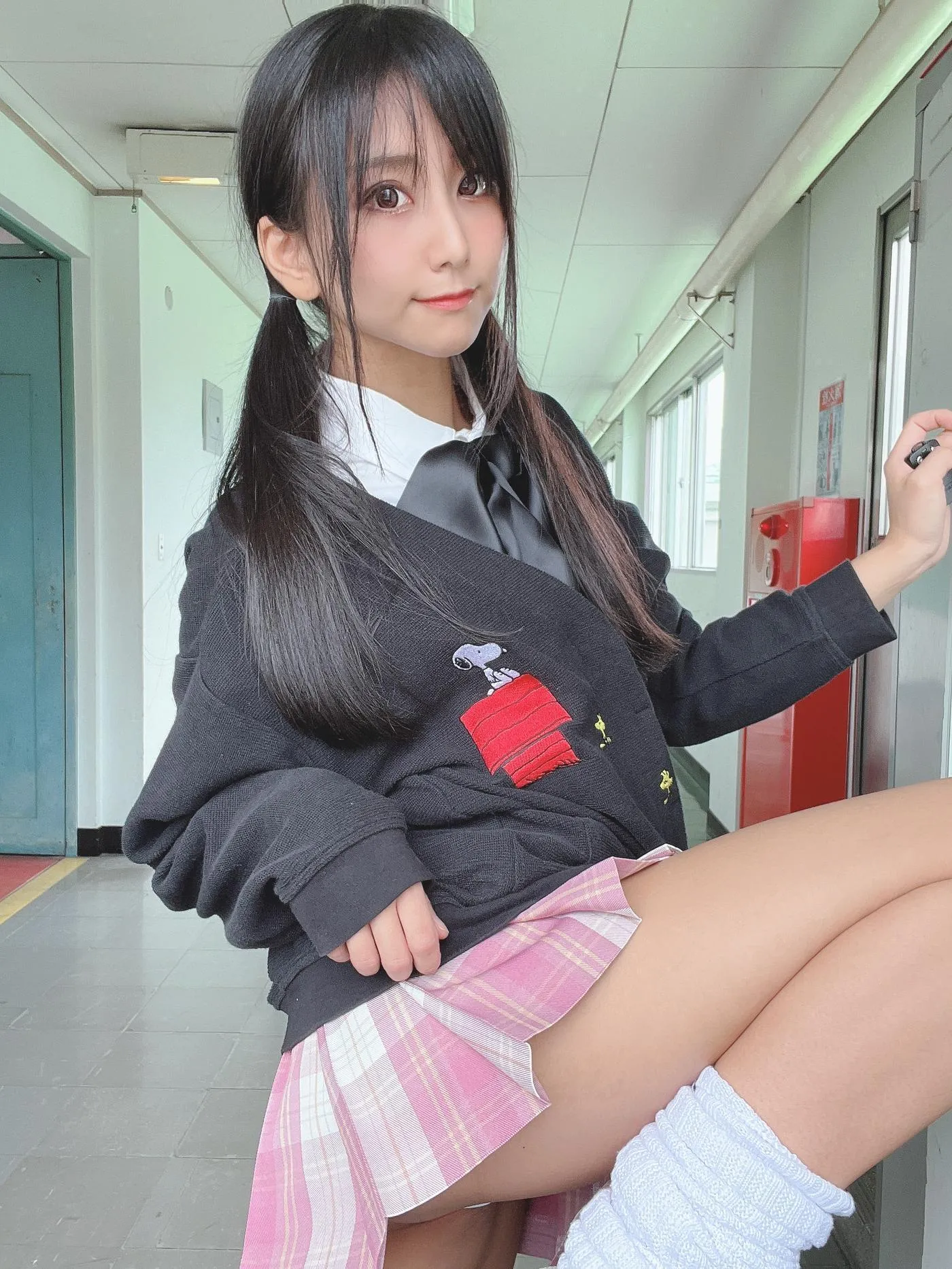 柳丸 – NO.14 [Fantia] 2022年10月写真合集(15期)-2022-11-17 見えそうで見えなくて見える学校のヮィ [69P]插图3