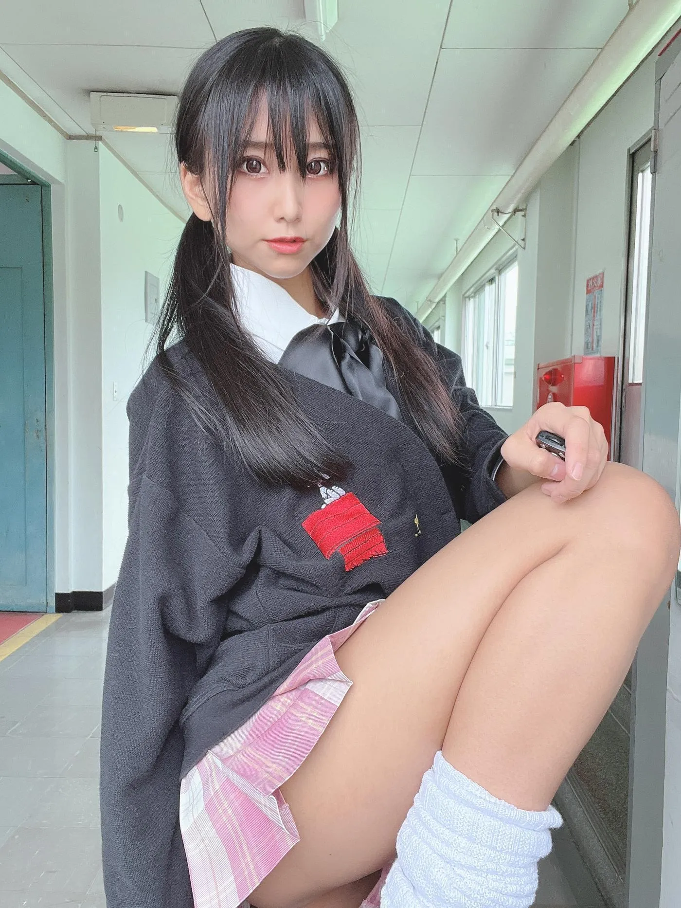 柳丸 – NO.14 [Fantia] 2022年10月写真合集(15期)-2022-11-17 見えそうで見えなくて見える学校のヮィ [69P]插图4
