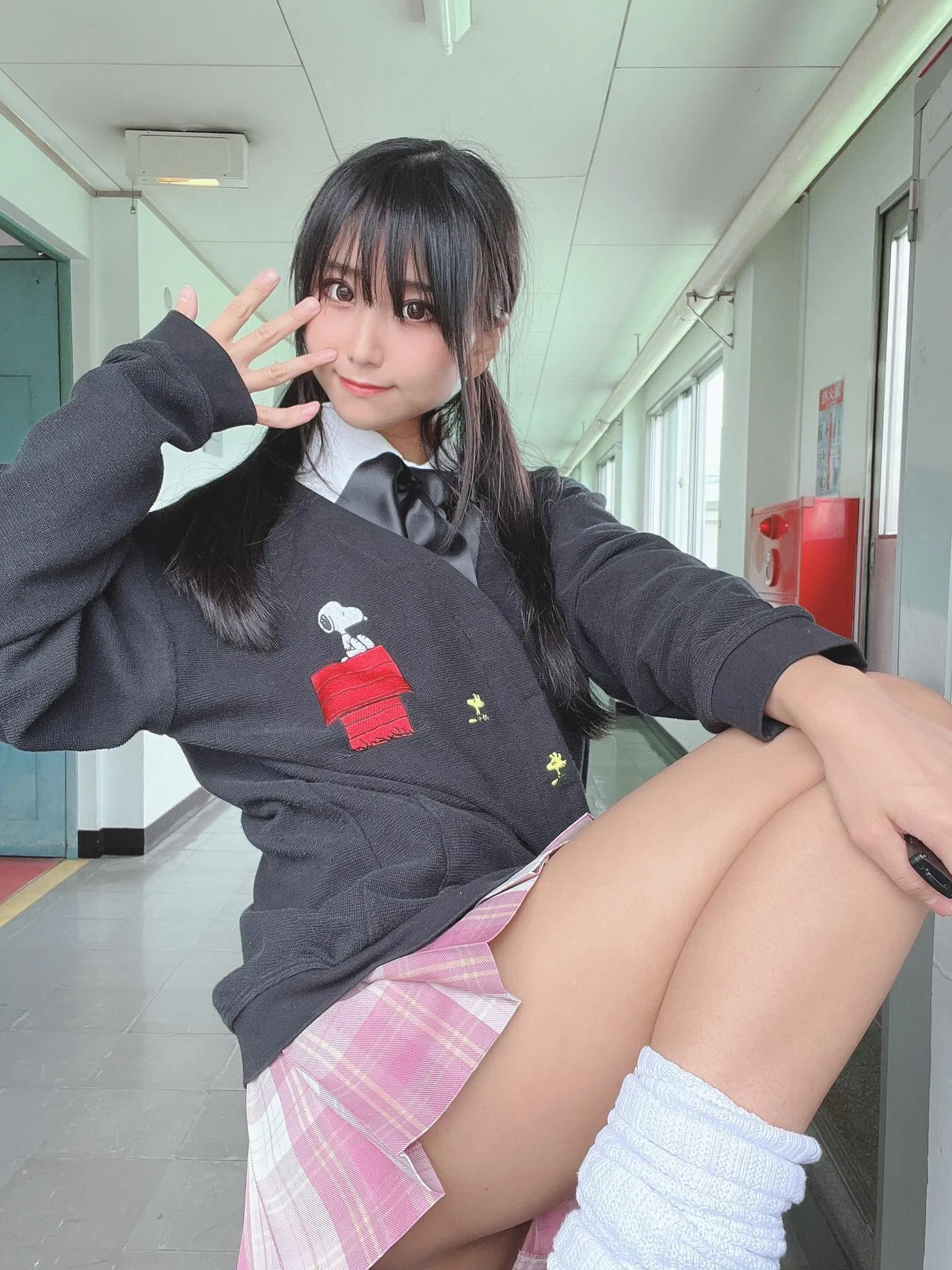 柳丸 – NO.14 [Fantia] 2022年10月写真合集(15期)-2022-11-17 見えそうで見えなくて見える学校のヮィ [69P]插图9