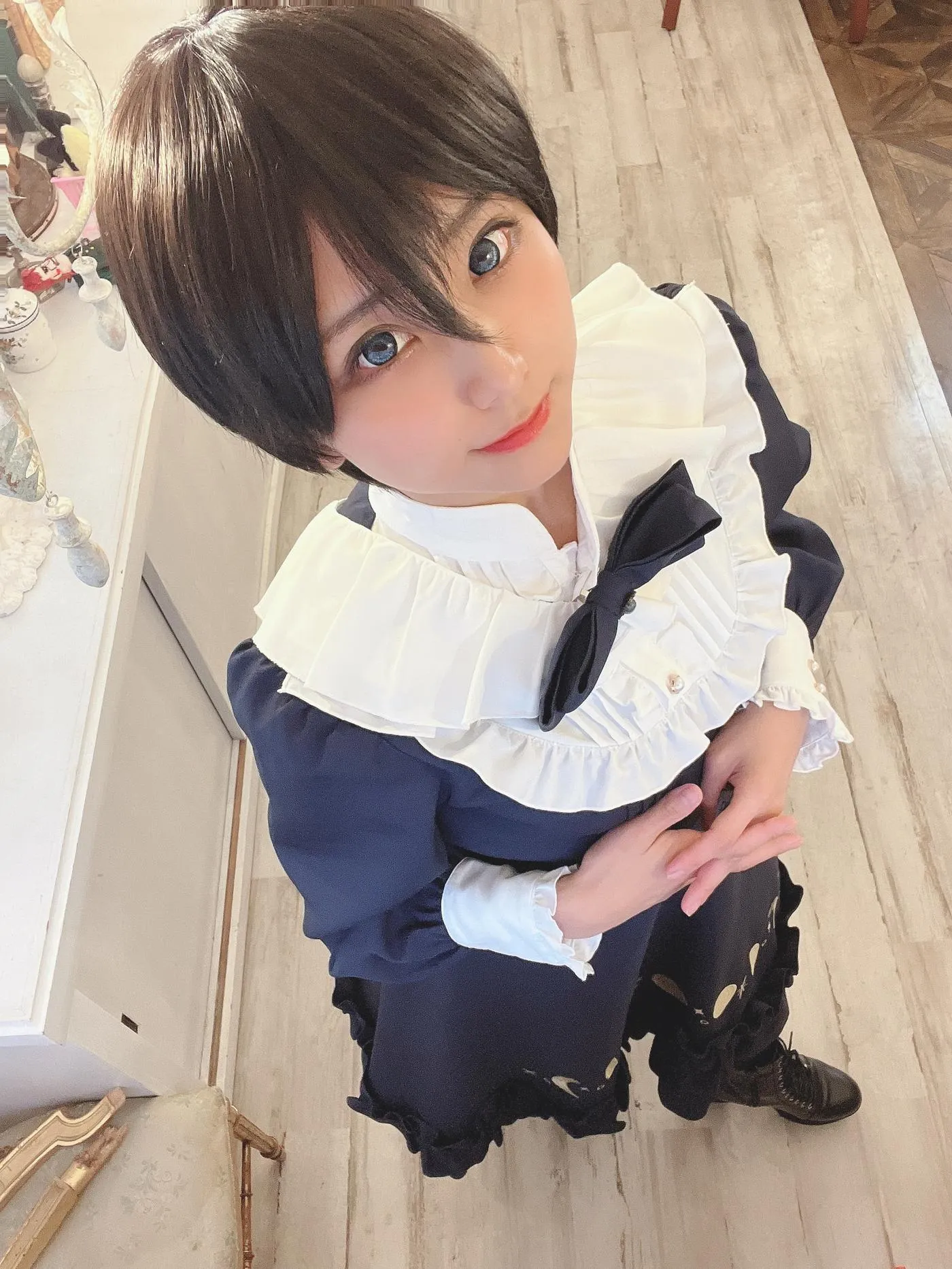 柳丸 – NO.15 [Fantia] 2022年12月写真合集(10期)-2022-12-03 年賀状企画㊗とショートカットのヮィ② [65P]插图5
