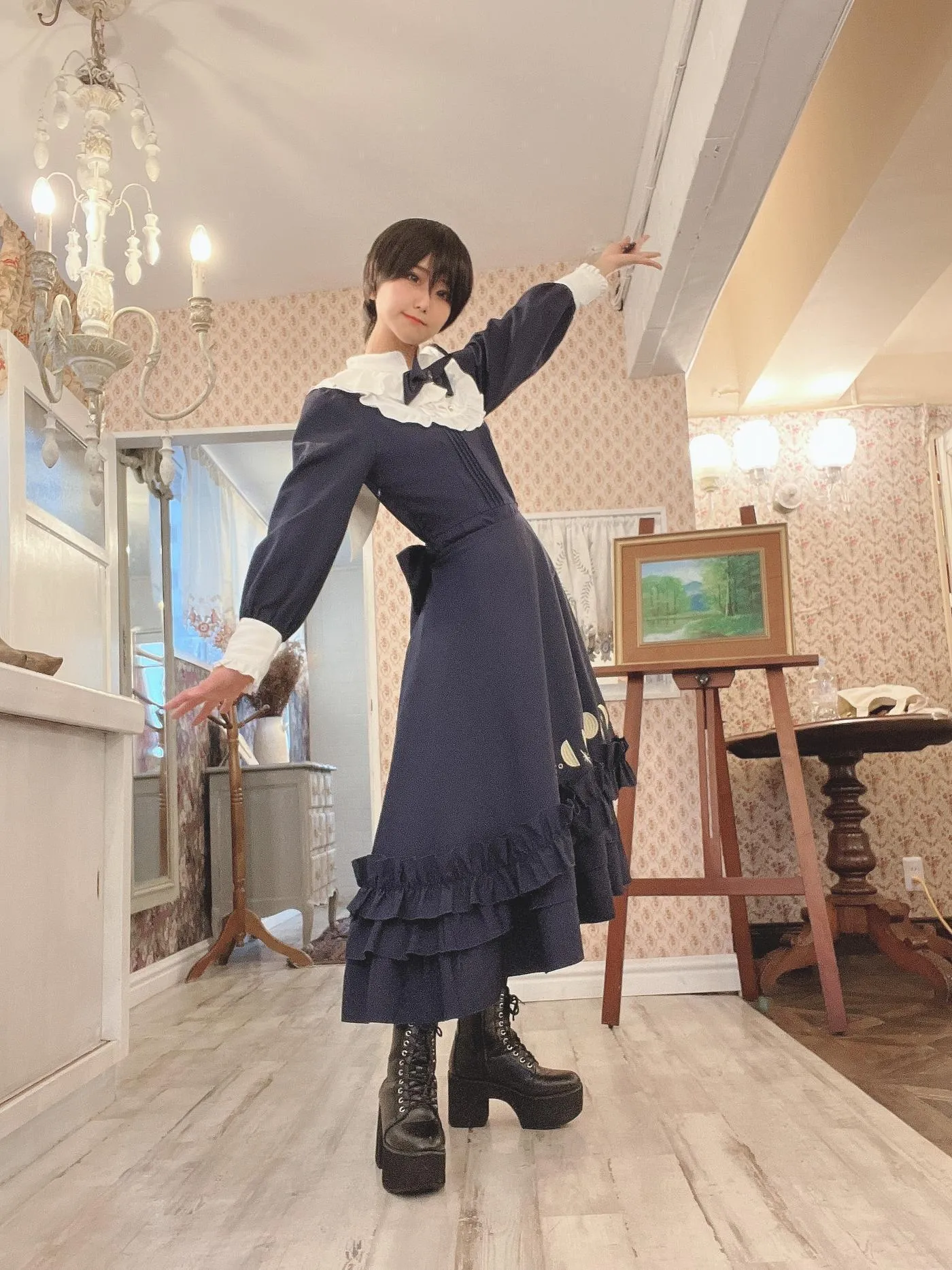 柳丸 – NO.15 [Fantia] 2022年12月写真合集(10期)-2022-12-03 年賀状企画㊗とショートカットのヮィ② [65P]插图2