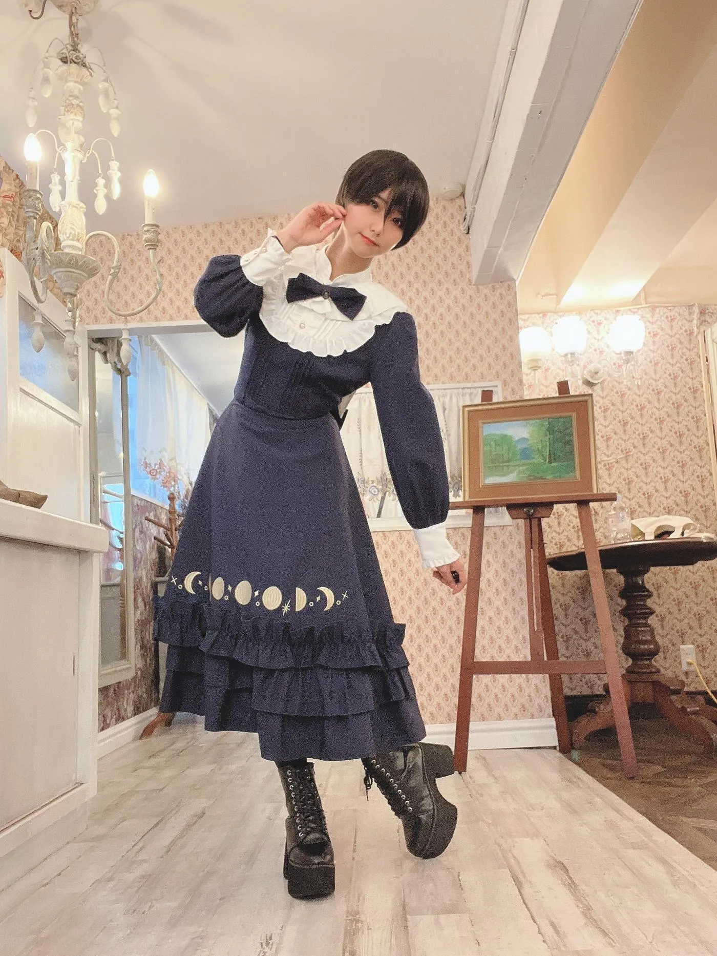 柳丸 – NO.15 [Fantia] 2022年12月写真合集(10期)-2022-12-03 年賀状企画㊗とショートカットのヮィ② [65P]插图1