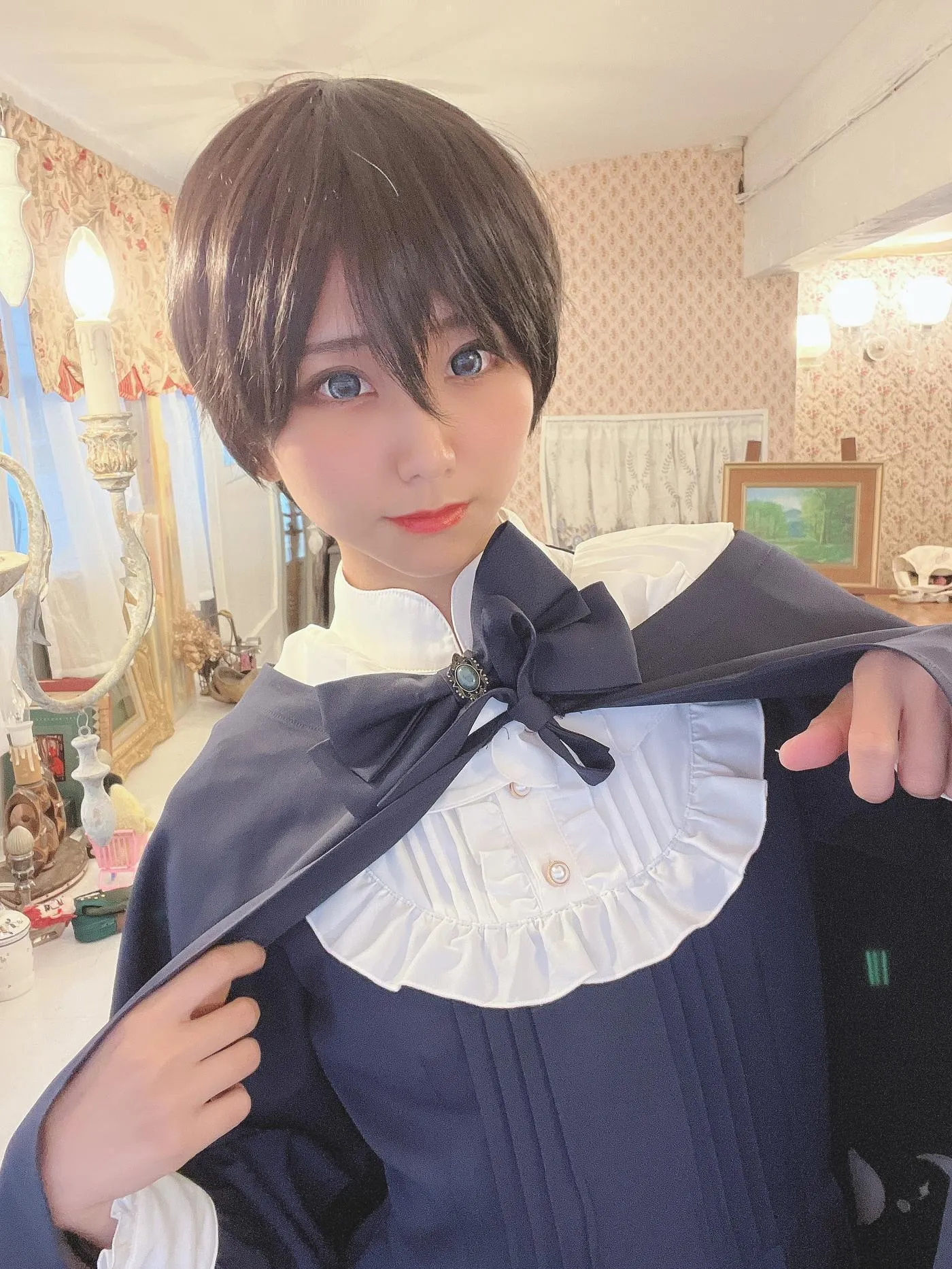 柳丸 – NO.15 [Fantia] 2022年12月写真合集(10期)-2022-12-03 年賀状企画㊗とショートカットのヮィ② [65P]插图2
