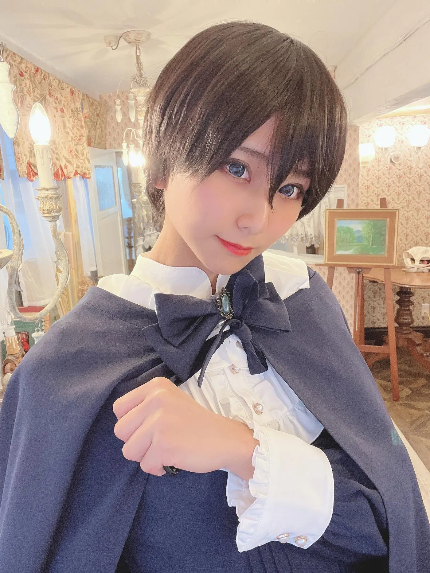 柳丸 – NO.15 [Fantia] 2022年12月写真合集(10期)-2022-12-03 年賀状企画㊗とショートカットのヮィ② [65P]插图1