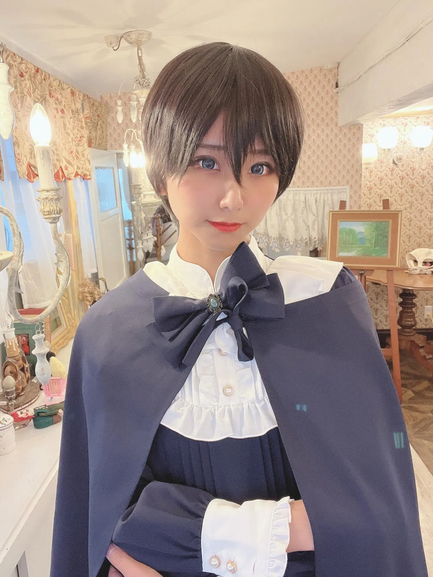 柳丸 – NO.15 [Fantia] 2022年12月写真合集(10期)-2022-12-03 年賀状企画㊗とショートカットのヮィ② [65P]插图2