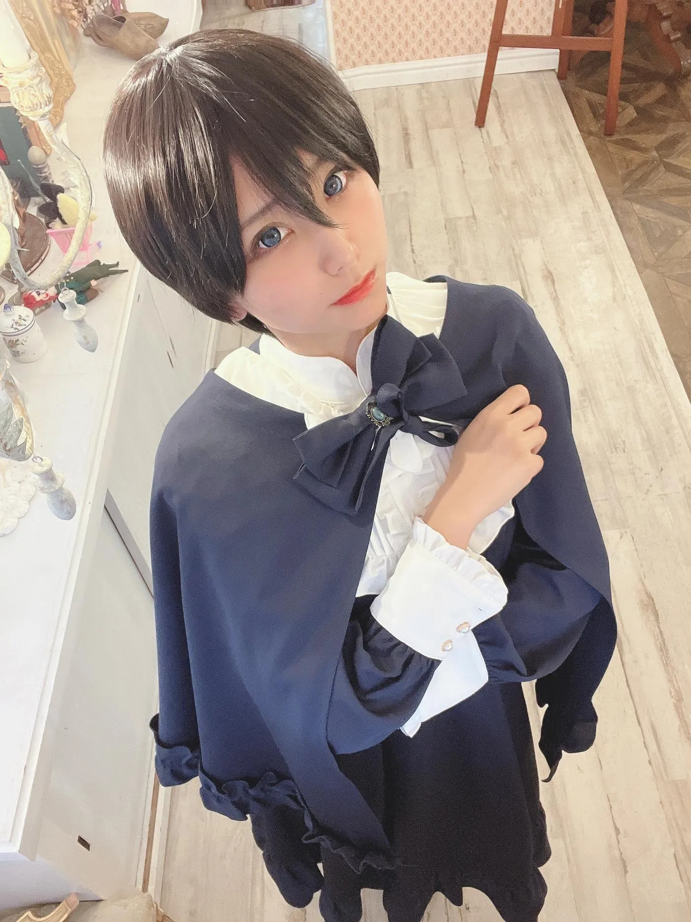 柳丸 – NO.15 [Fantia] 2022年12月写真合集(10期)-2022-12-03 年賀状企画㊗とショートカットのヮィ② [65P]插图3