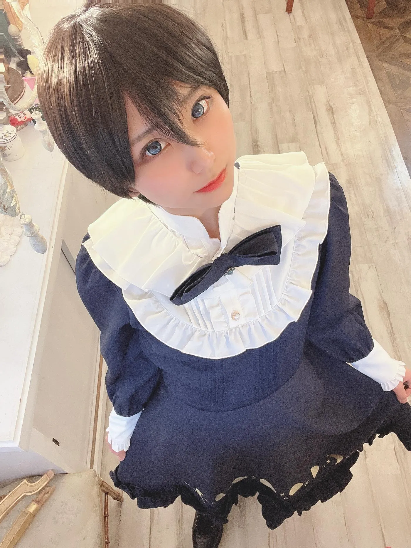 柳丸 – NO.15 [Fantia] 2022年12月写真合集(10期)-2022-12-03 年賀状企画㊗とショートカットのヮィ② [65P]插图6