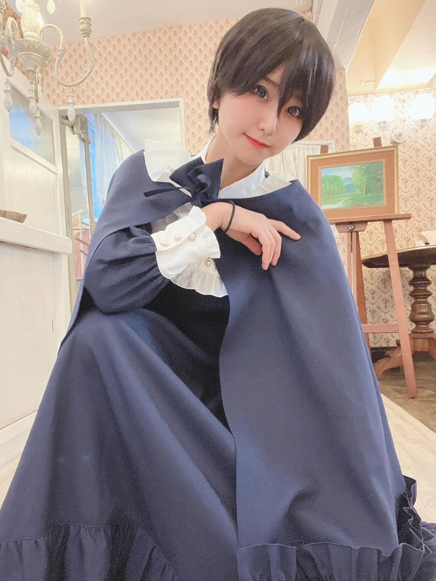 柳丸 – NO.15 [Fantia] 2022年12月写真合集(10期)-2022-12-03 年賀状企画㊗とショートカットのヮィ② [65P]插图1