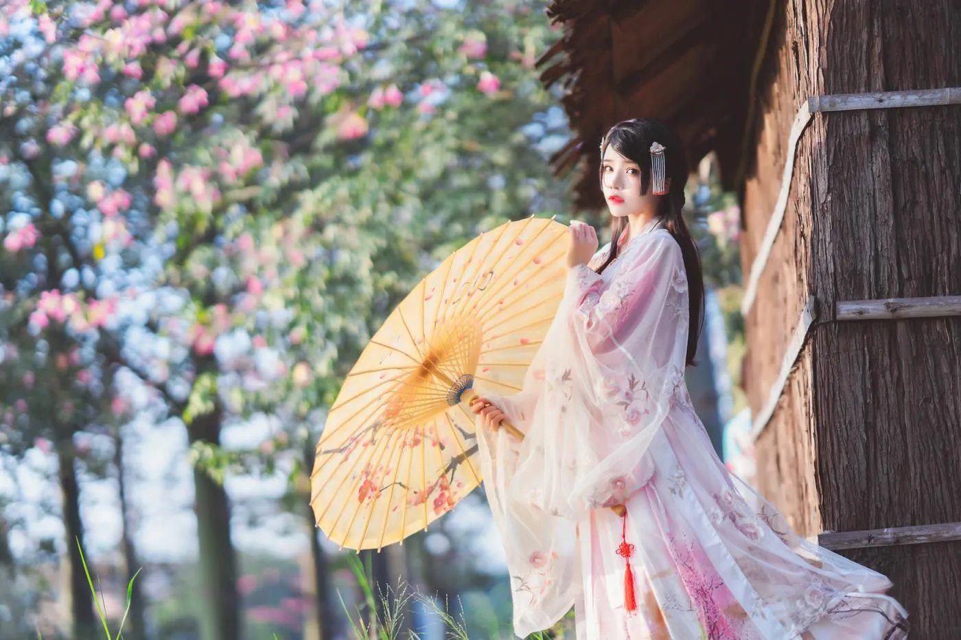 桜桃喵 – NO.100 温柔×4-桃花（15p [15P]插图5