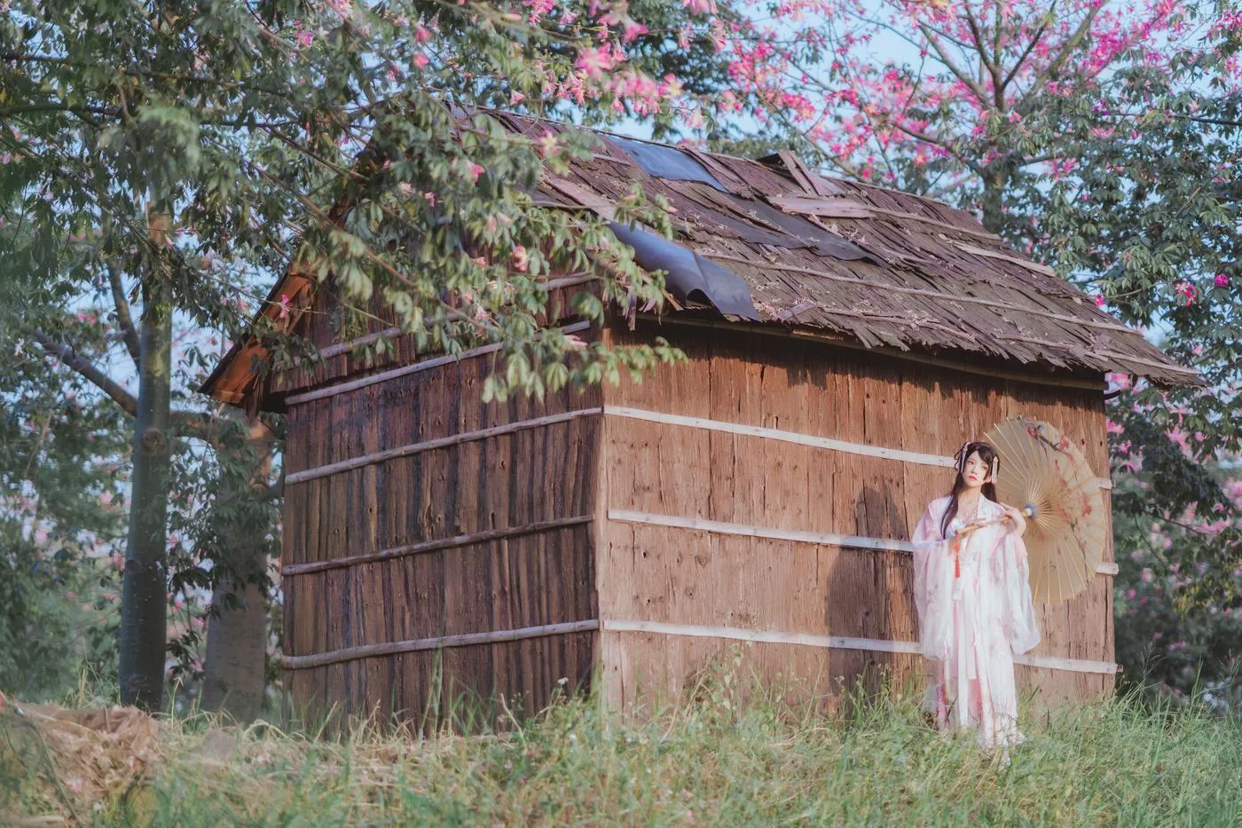 桜桃喵 – NO.100 温柔×4-桃花（15p [15P]插图3