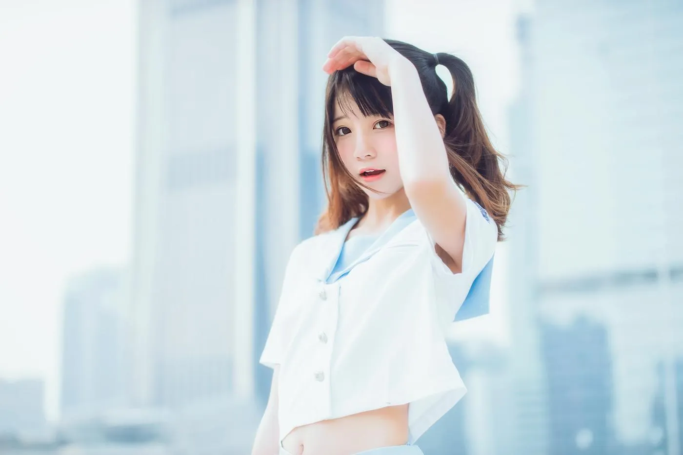 桜桃喵 – NO.101 少女×4-微风轻轻起（19P [19P]插图2