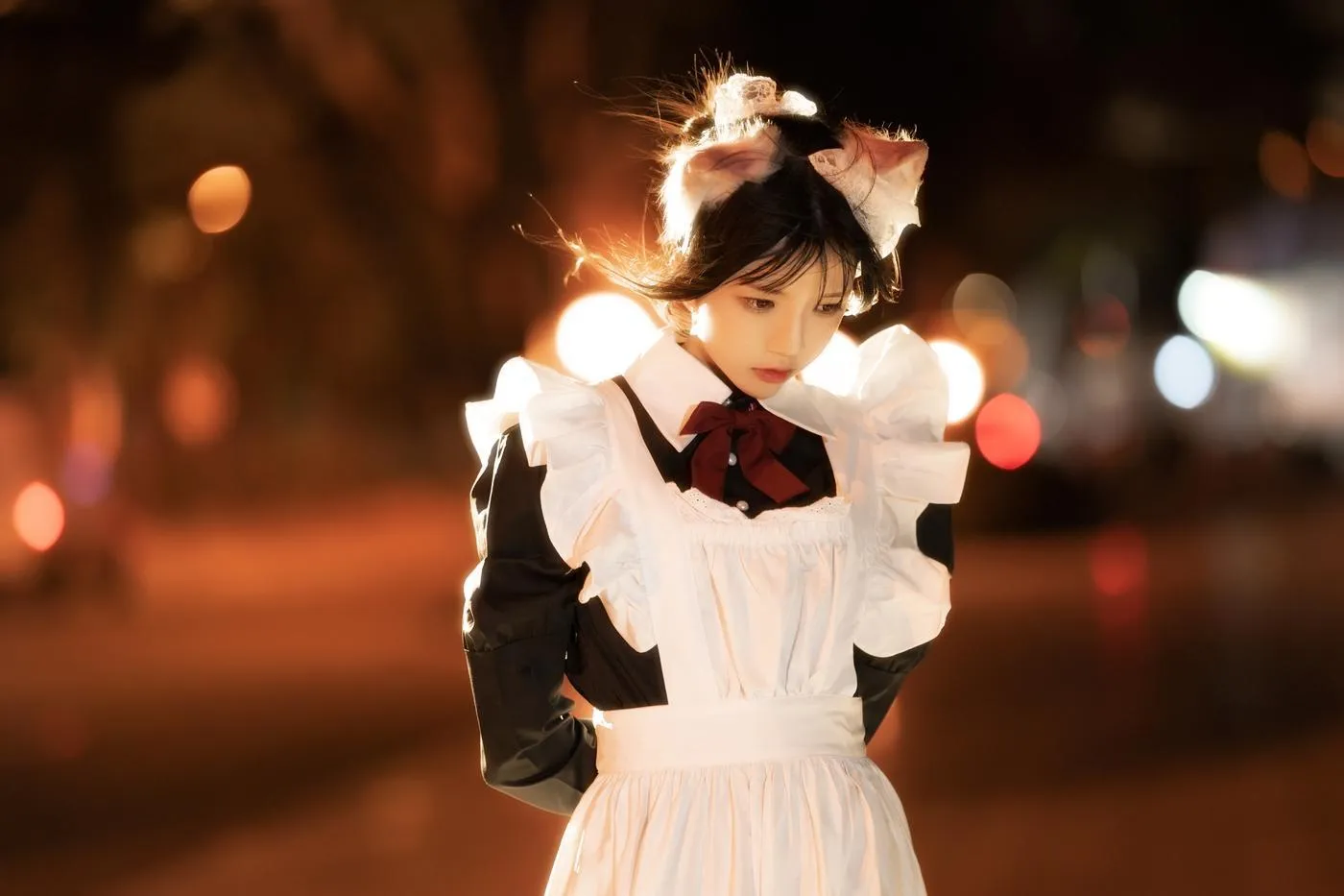 桜桃喵 – NO.111 长裙妹抖（夜） [19P]插图6