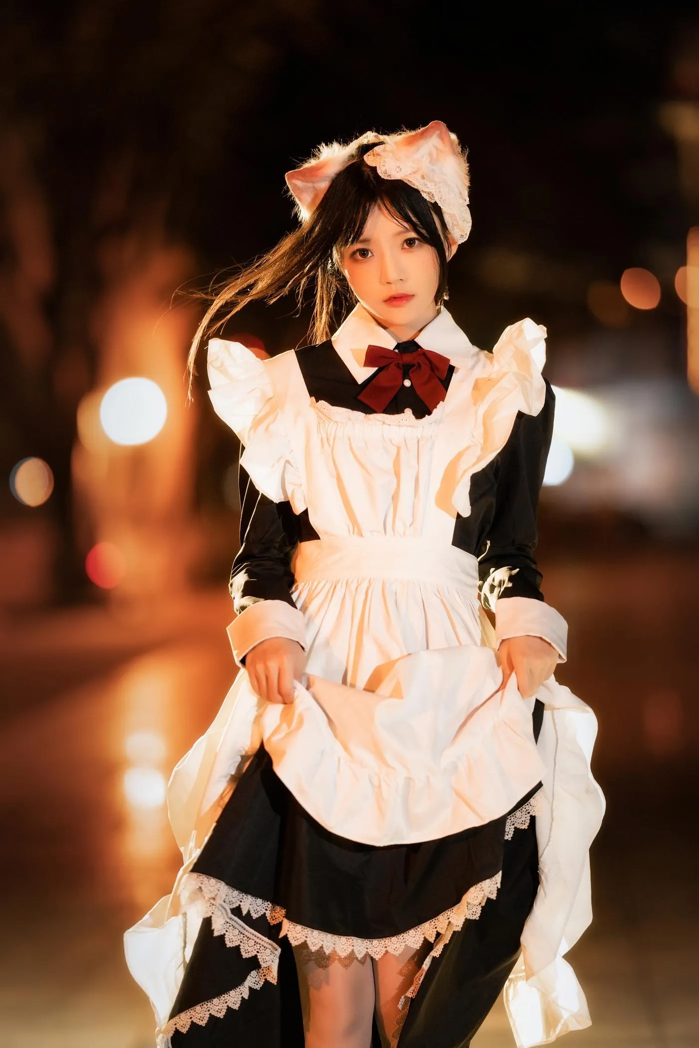桜桃喵 – NO.111 长裙妹抖（夜） [19P]插图3