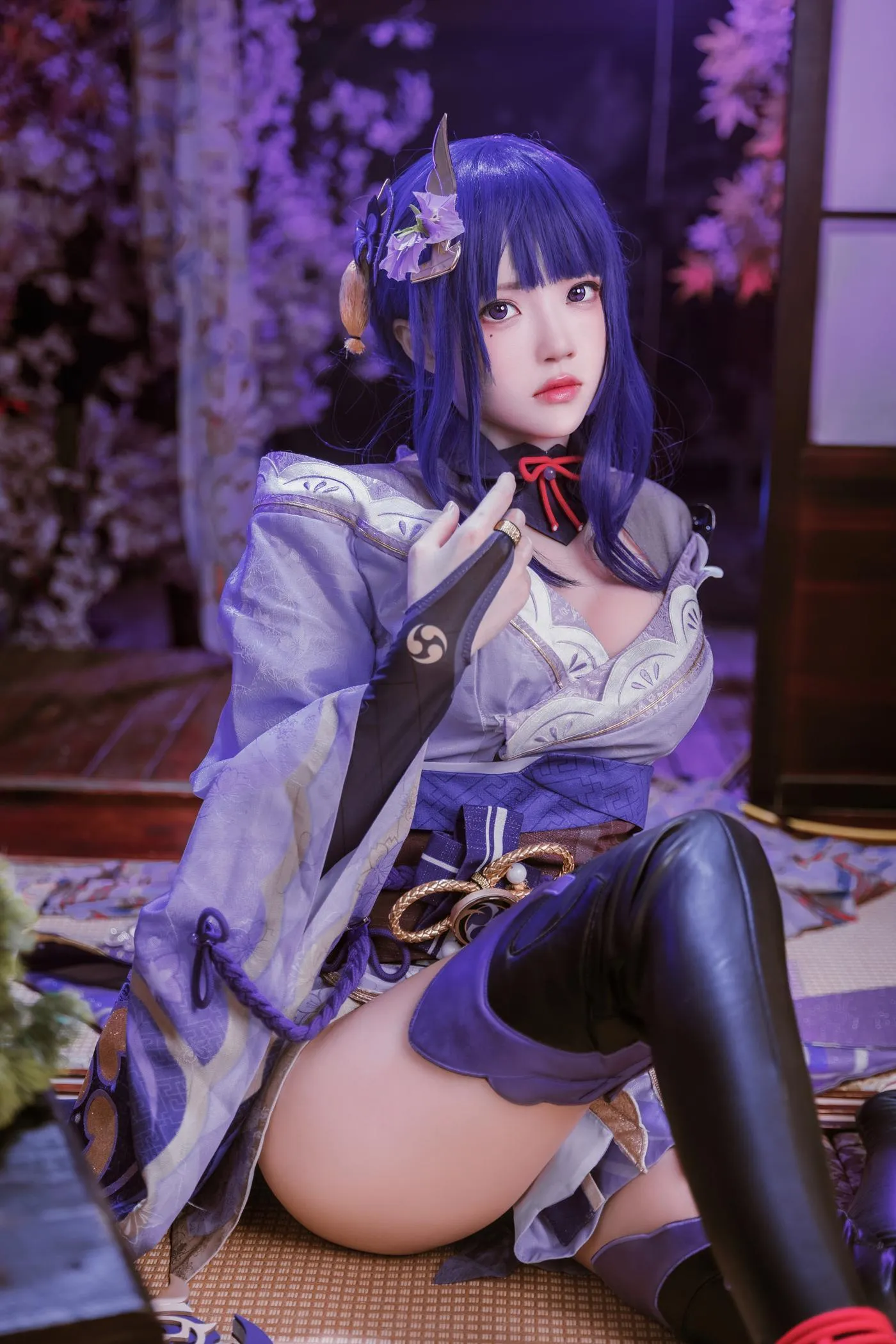桜桃喵 – NO.138 雷电将军 花絮 [46P]插图1