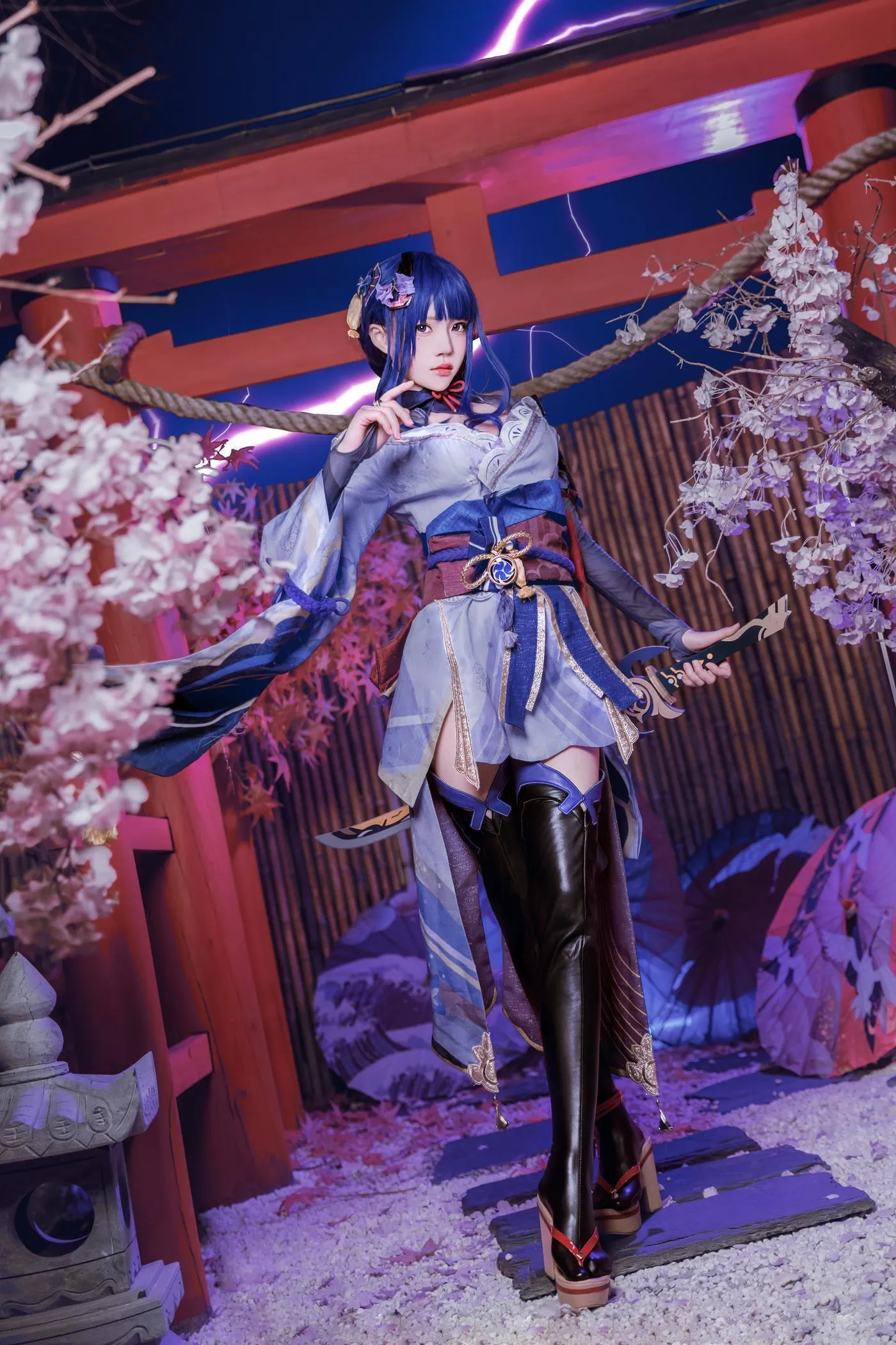 桜桃喵 – NO.138 雷电将军 花絮 [46P]插图5