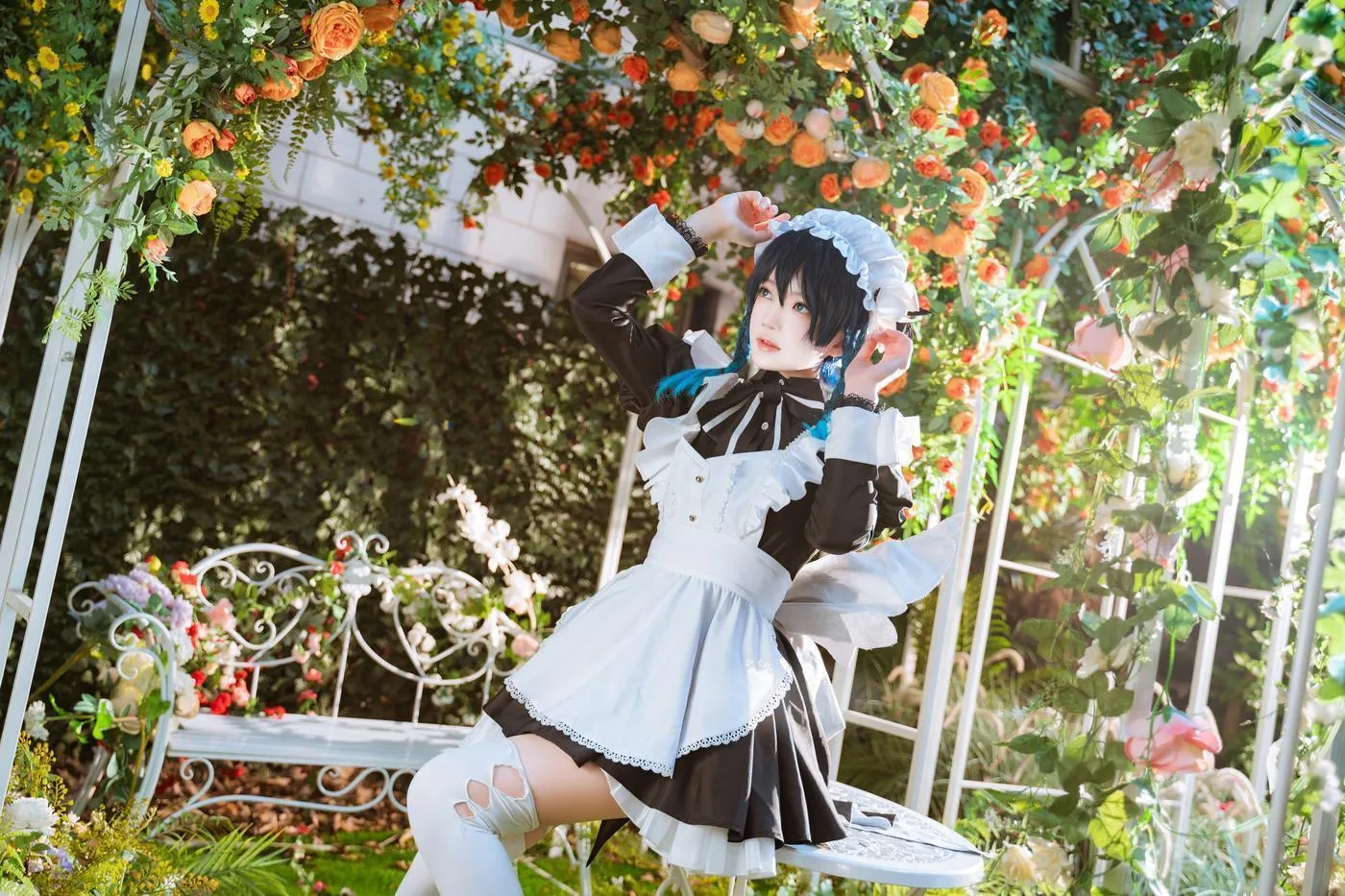 桜桃喵 – NO.140 温迪女仆 花絮 [26P]插图9