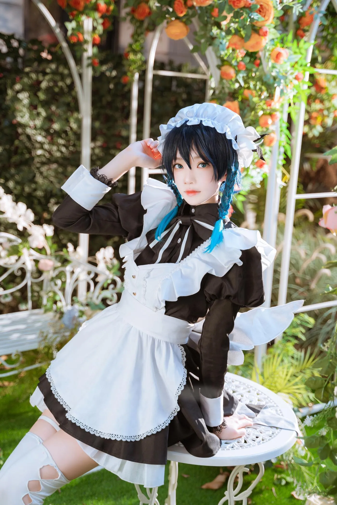桜桃喵 – NO.140 温迪女仆 花絮 [26P]插图3
